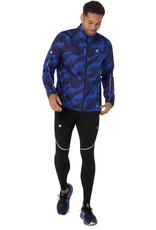 Asics ROAD LITE-SHOW PACKABLE JACKET-Heren-PERFORMANCE BLACK/DARK COBALT