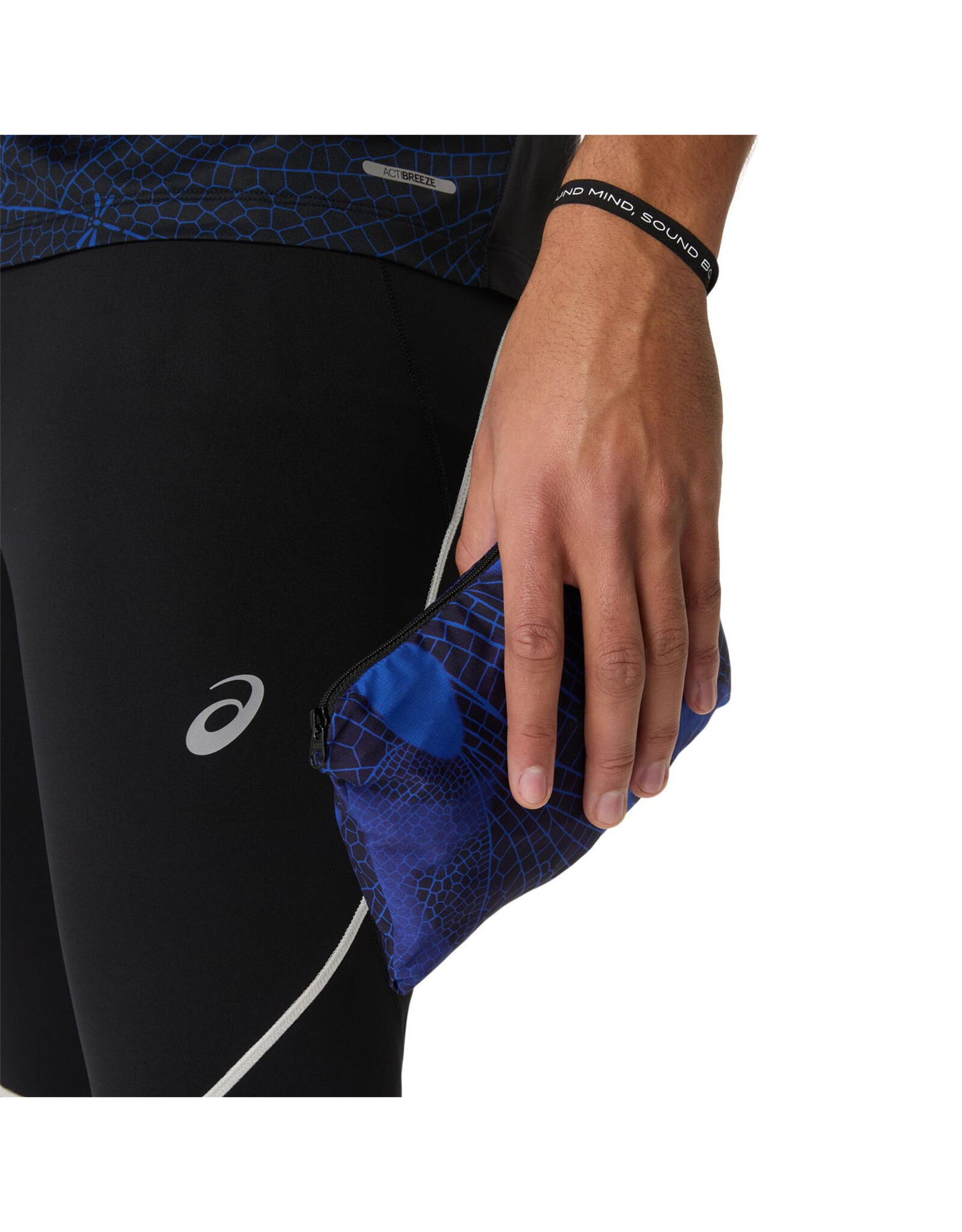 Asics ROAD LITE-SHOW PACKABLE JACKET-Heren-PERFORMANCE BLACK/DARK COBALT
