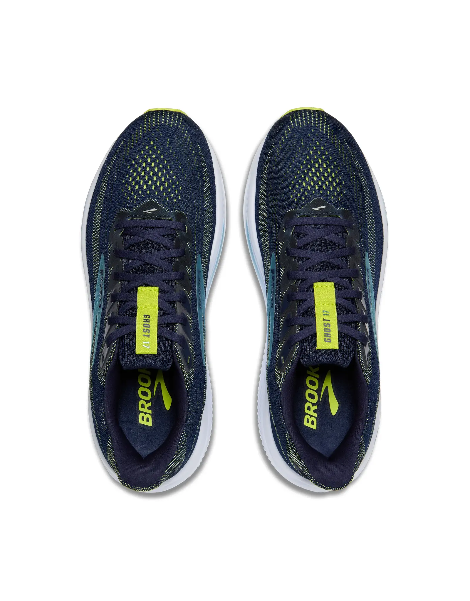 Brooks Ghost 17-Heren-Peacoat/Lime/Blue