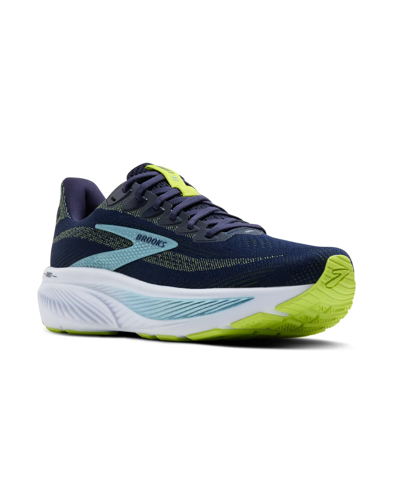 Brooks Ghost 17-Heren-Peacoat/Lime/Blue