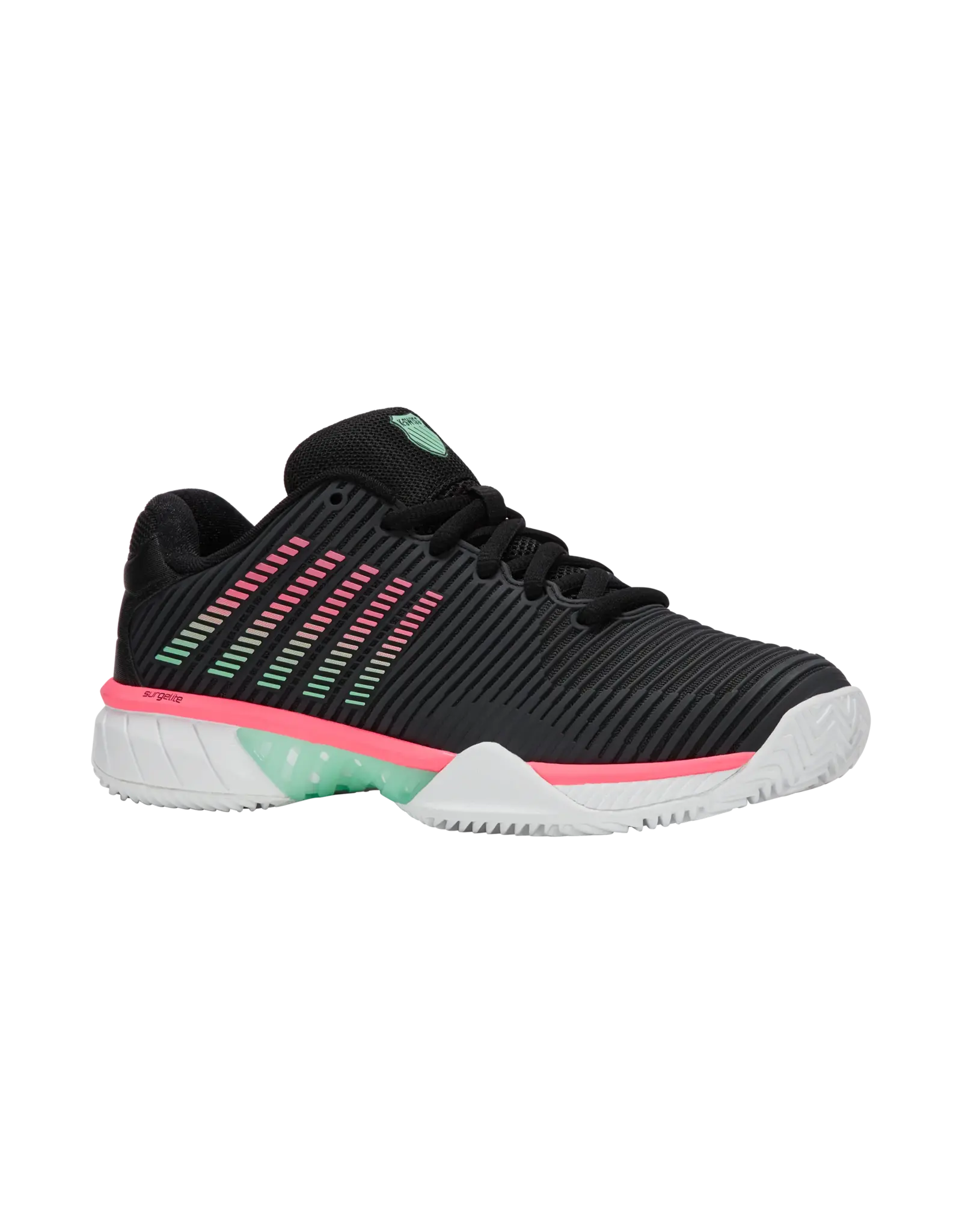 K-swiss KS TFW HYPERCOURT EXPRESS 2 CLAY-Dames-BLK/WHT/NEONMINT