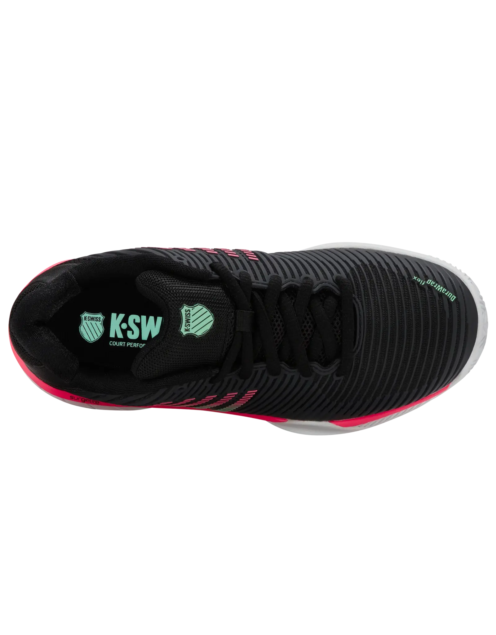 K-swiss KS TFW HYPERCOURT EXPRESS 2 CLAY-Dames-BLK/WHT/NEONMINT