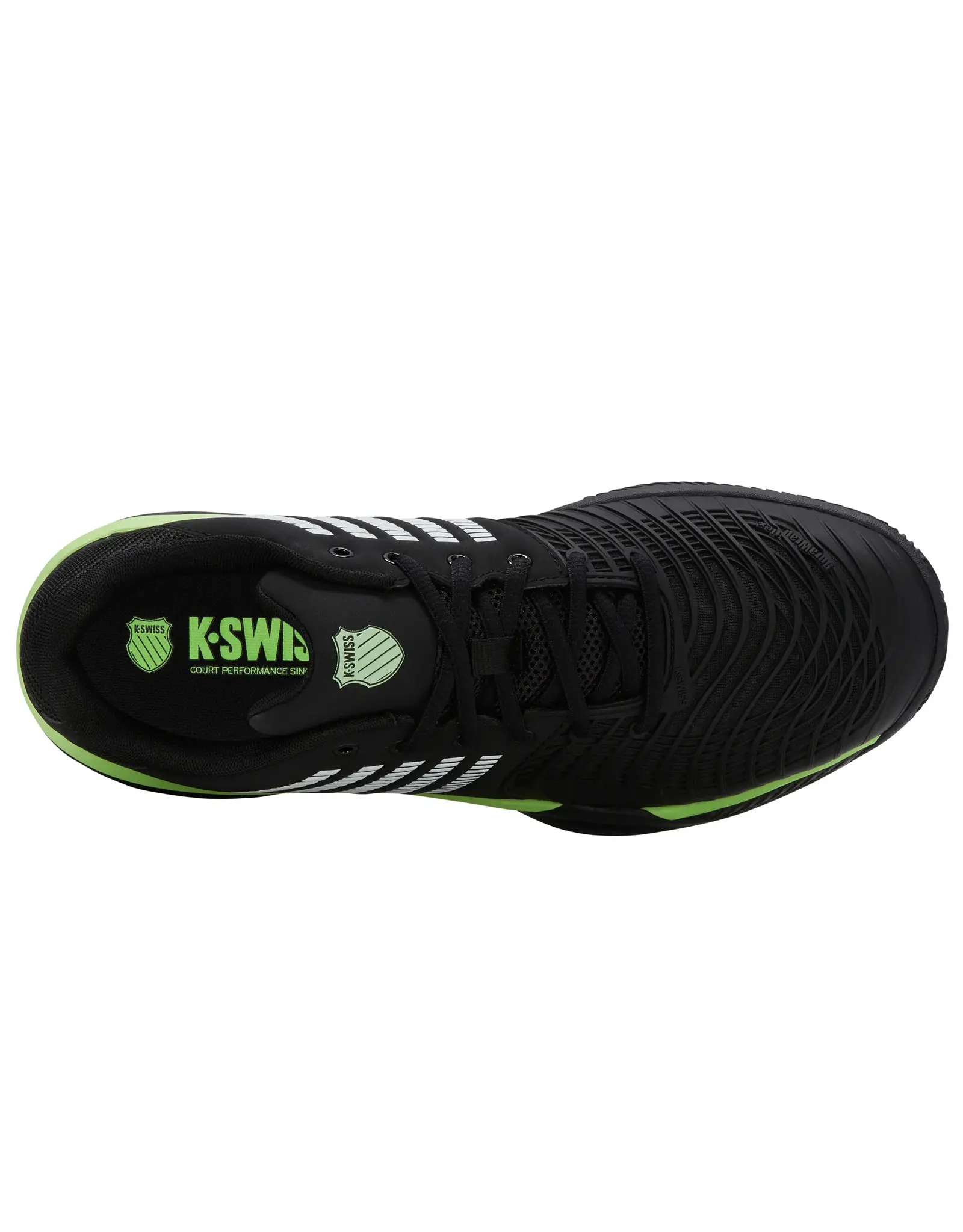 K-swiss KS TFW EXPRESS LIGHT 3 CLAY-Heren-BLACK/SOFT NEON GREEN