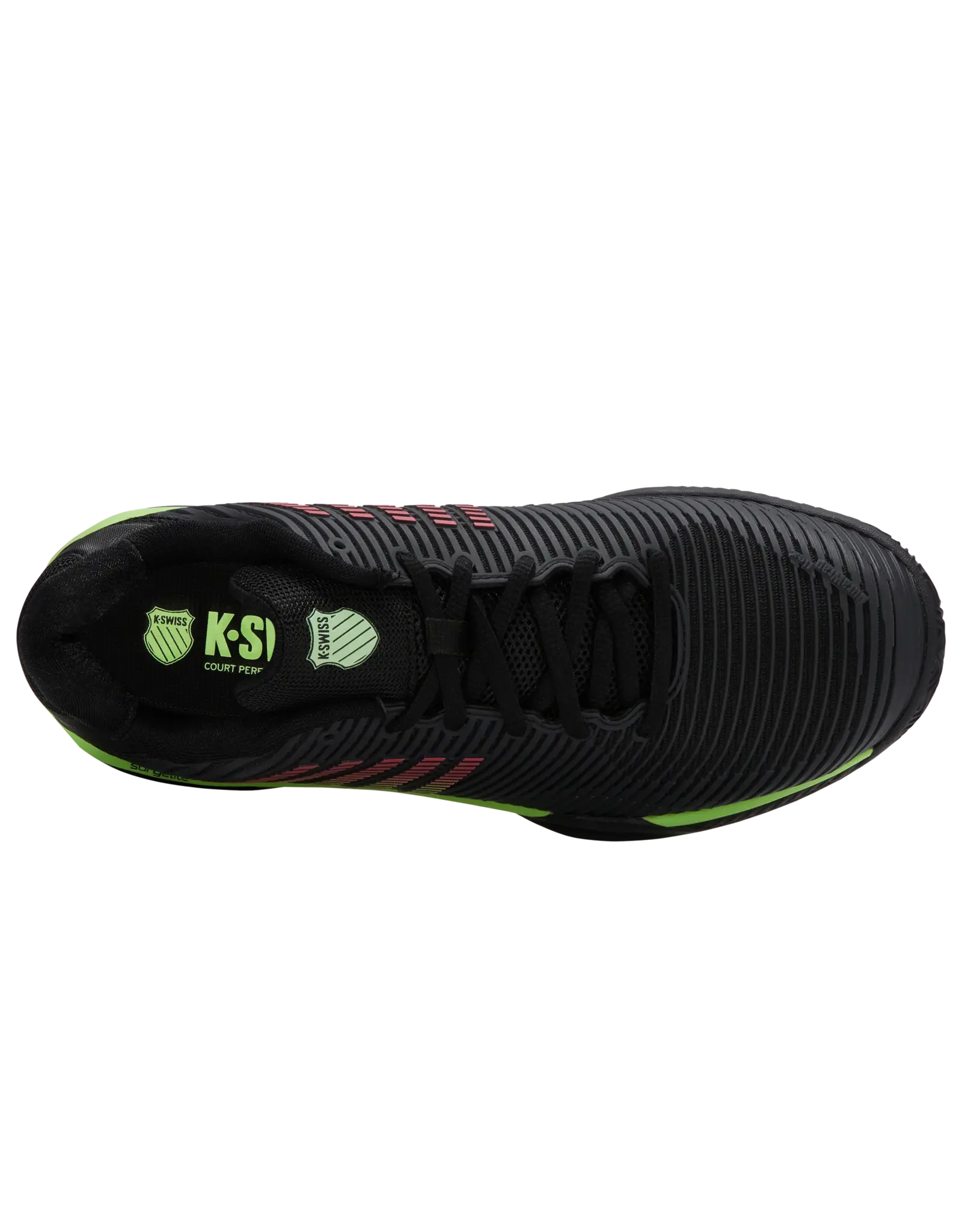K-swiss KS TFW HYPERCOURT EXPRESS 2 CLAY-Heren-BLACK/GREEN/LAVA