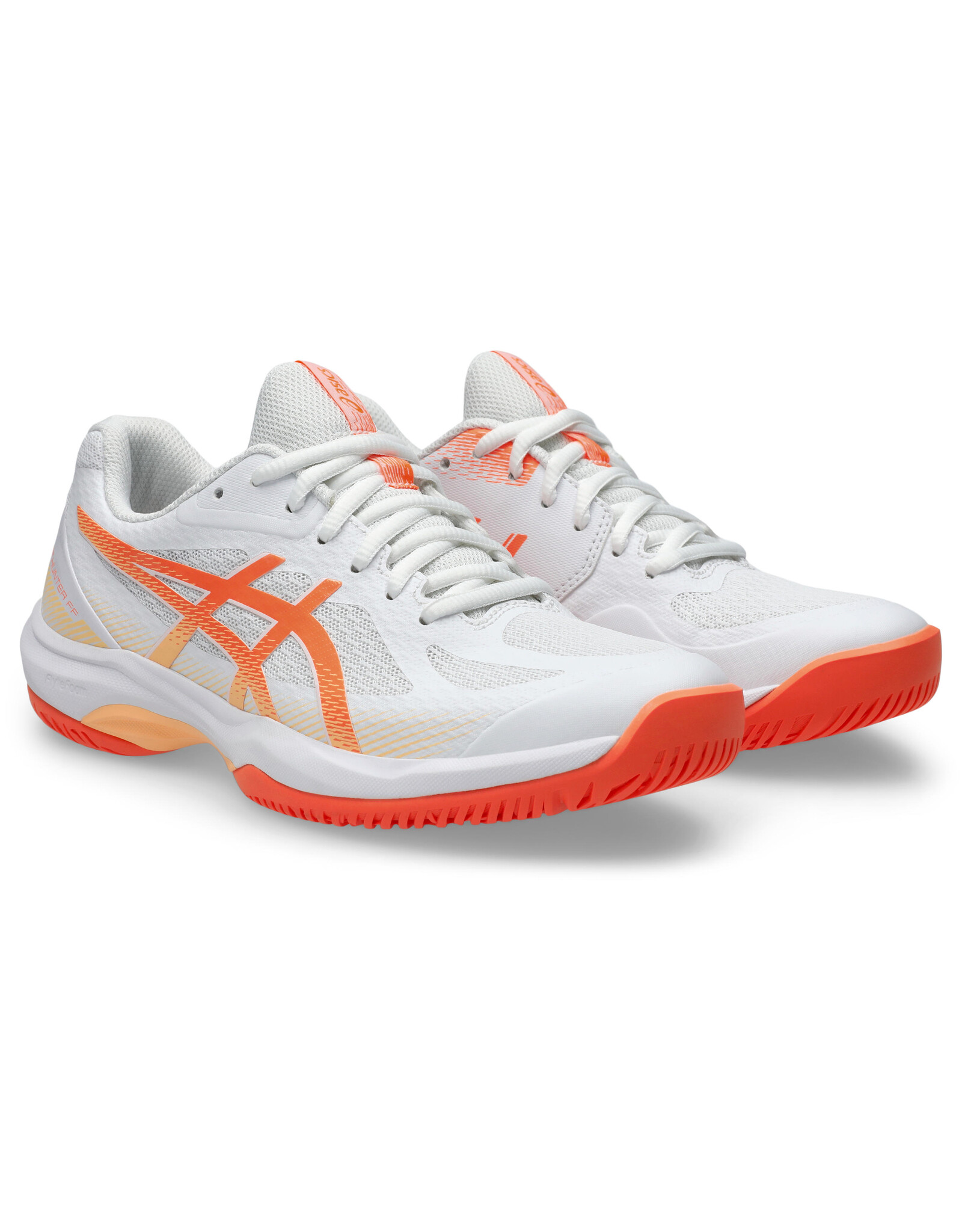 Asics COURT HUNTER FF-Dames-WHITE/VIVID CORAL