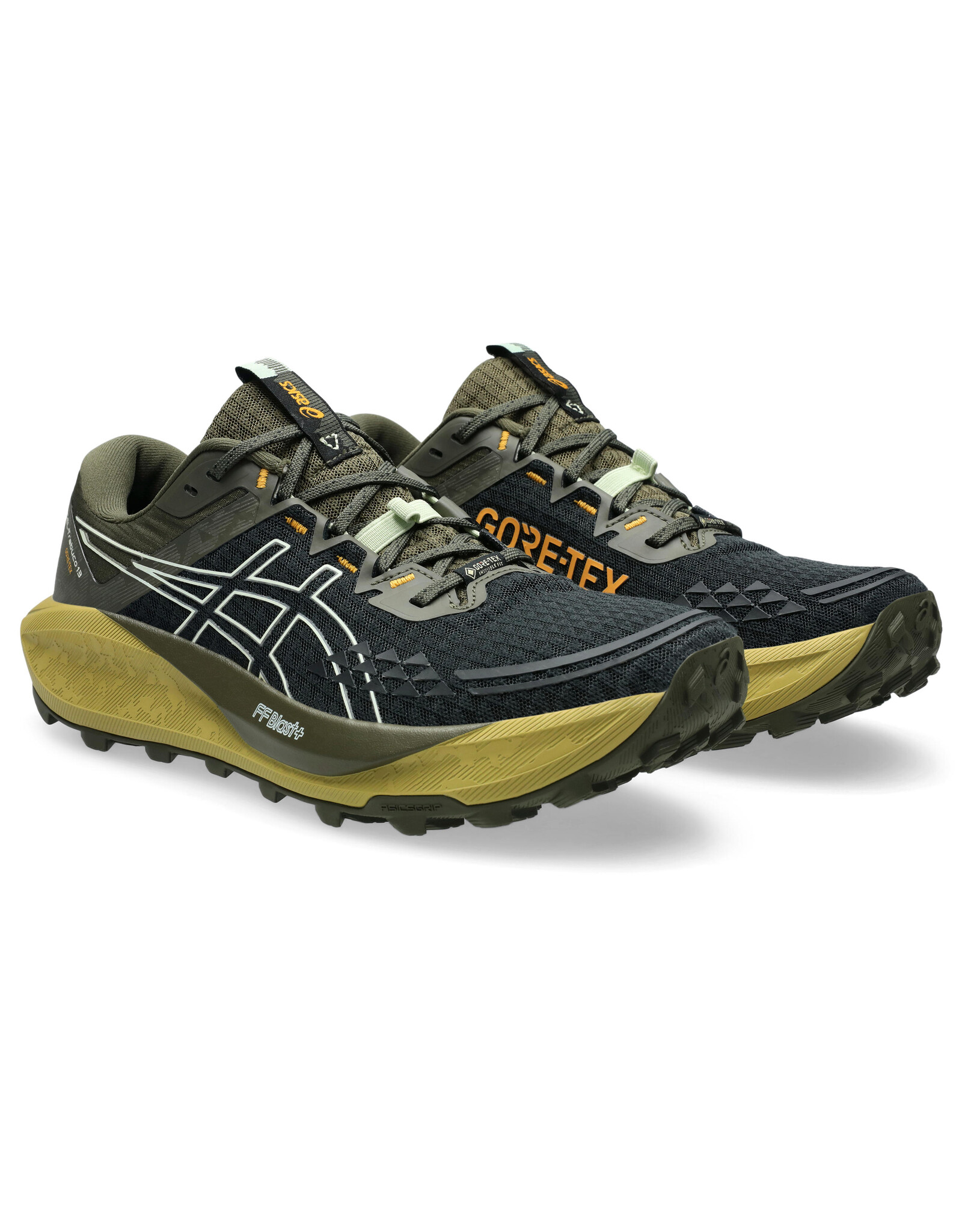 Asics GEL-Trabuco 13 GTX-Heren-BLACK/WHISPER GREEN
