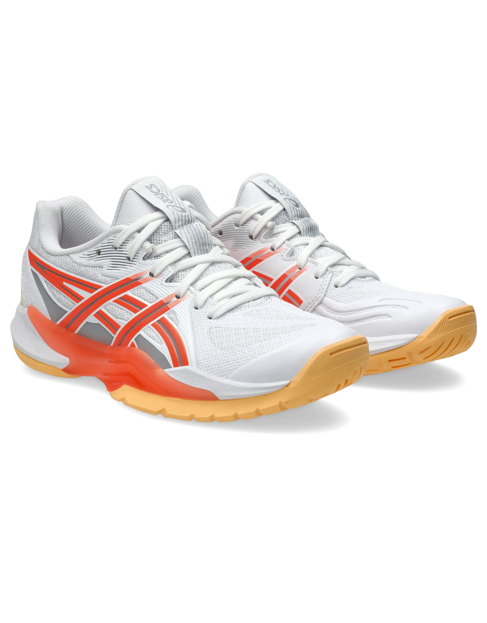 Asics POWERBREAK FF-Dames-WHITE/VIVID CORAL