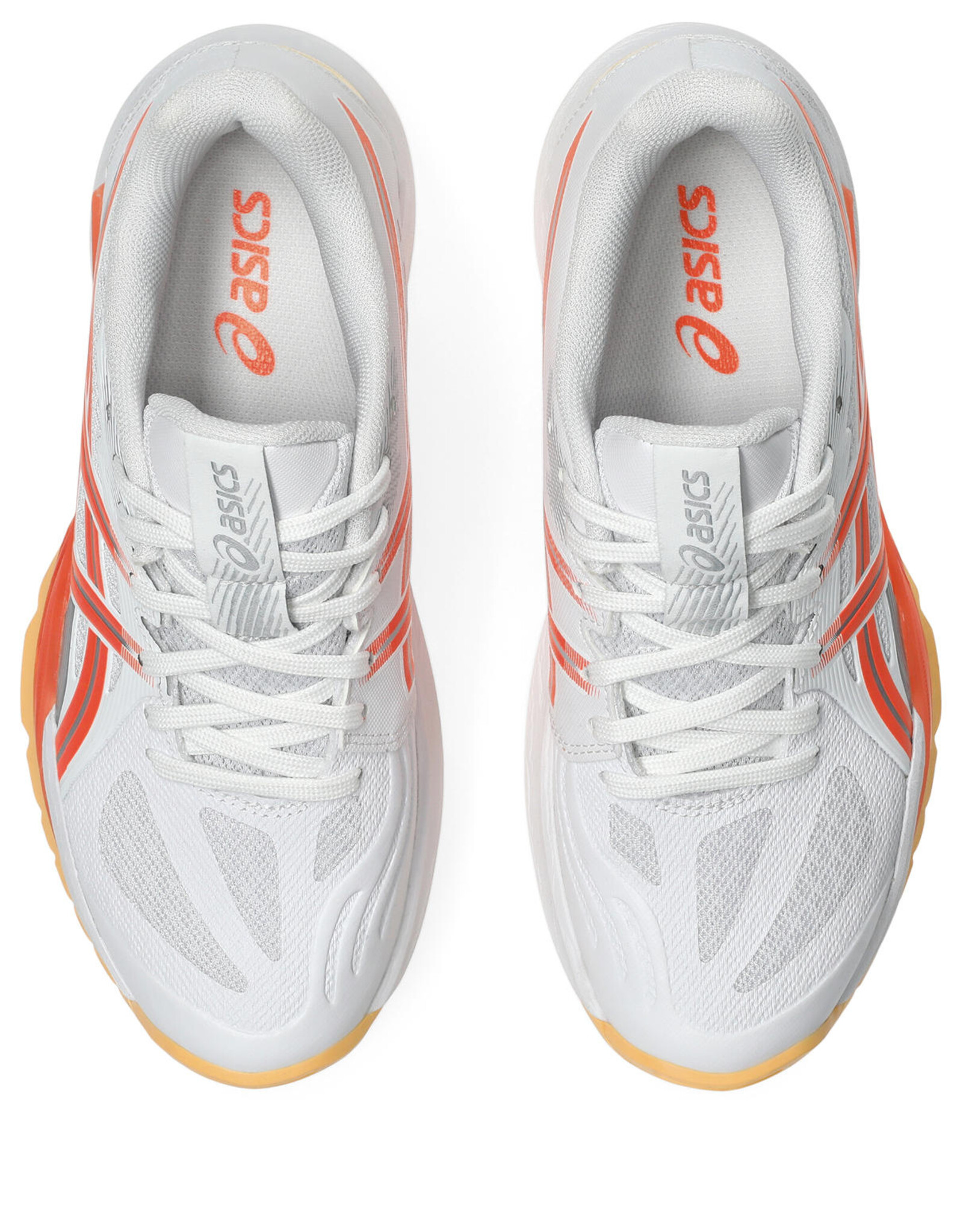Asics POWERBREAK FF-Dames-WHITE/VIVID CORAL