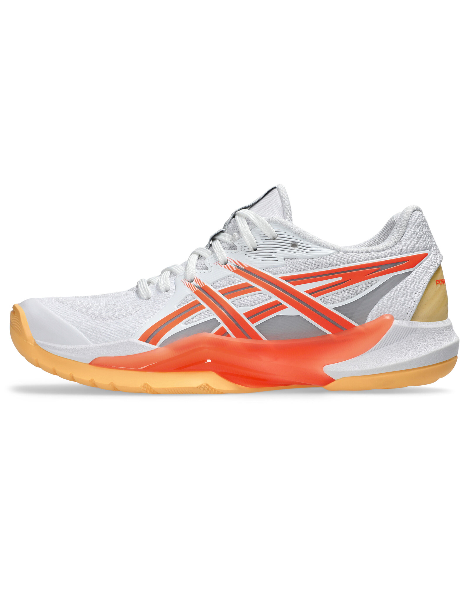Asics POWERBREAK FF-Dames-WHITE/VIVID CORAL