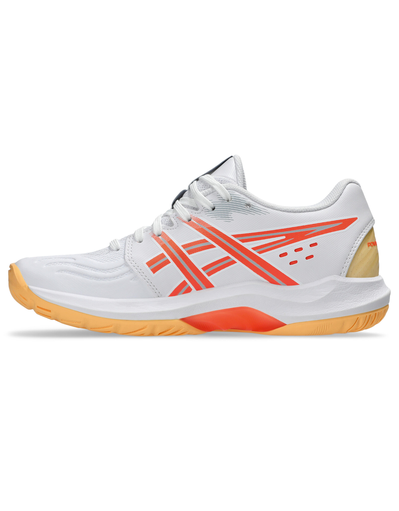 Asics POWERBREAK FF-Dames-WHITE/VIVID CORAL