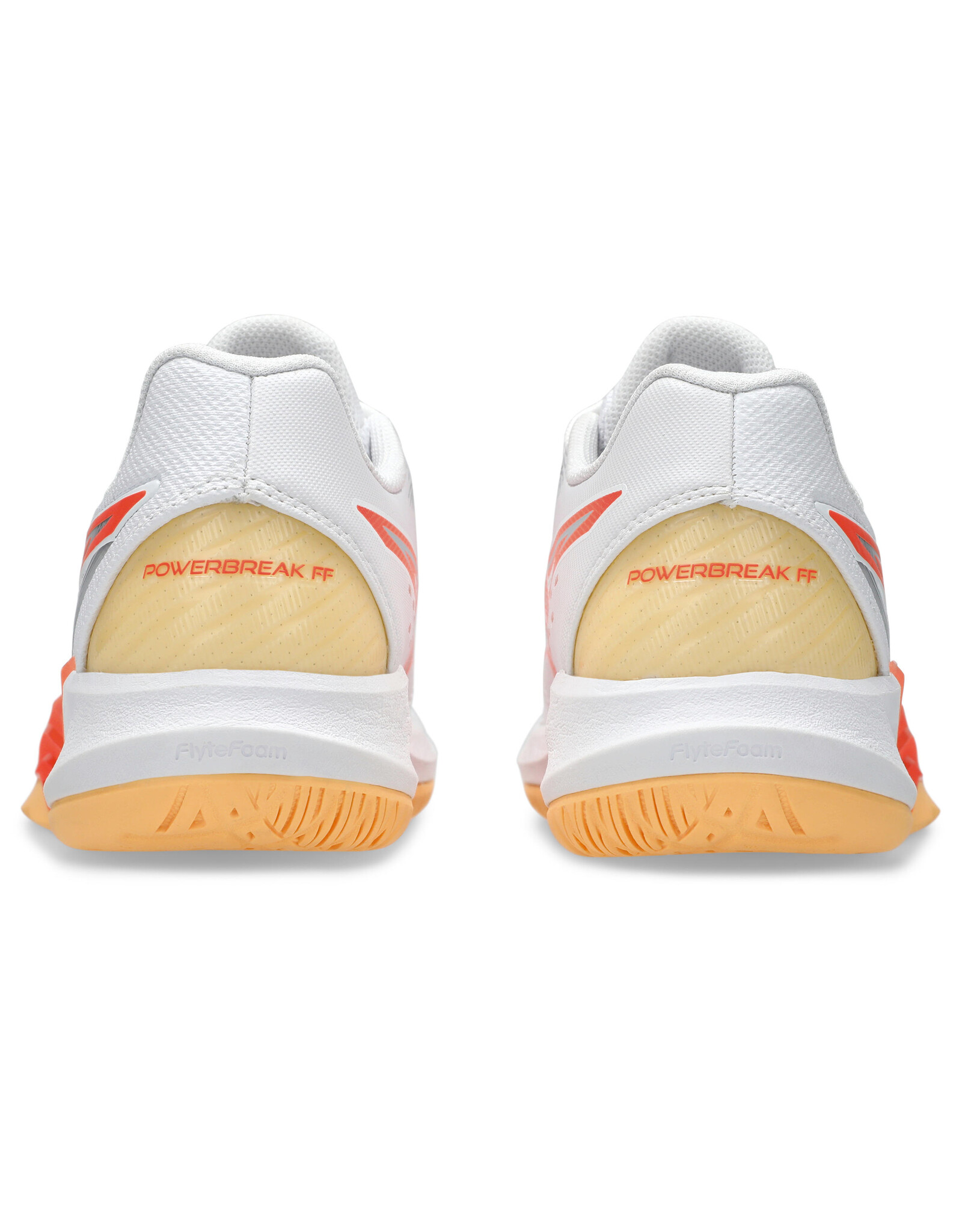 Asics POWERBREAK FF-Dames-WHITE/VIVID CORAL
