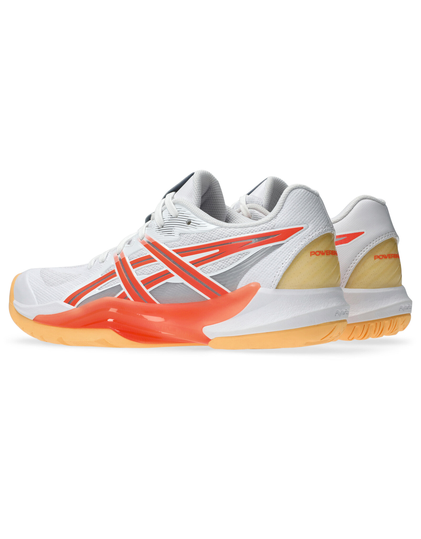 Asics POWERBREAK FF-Dames-WHITE/VIVID CORAL