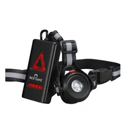 BEE-SAFE Body Light USB Run - black - one size