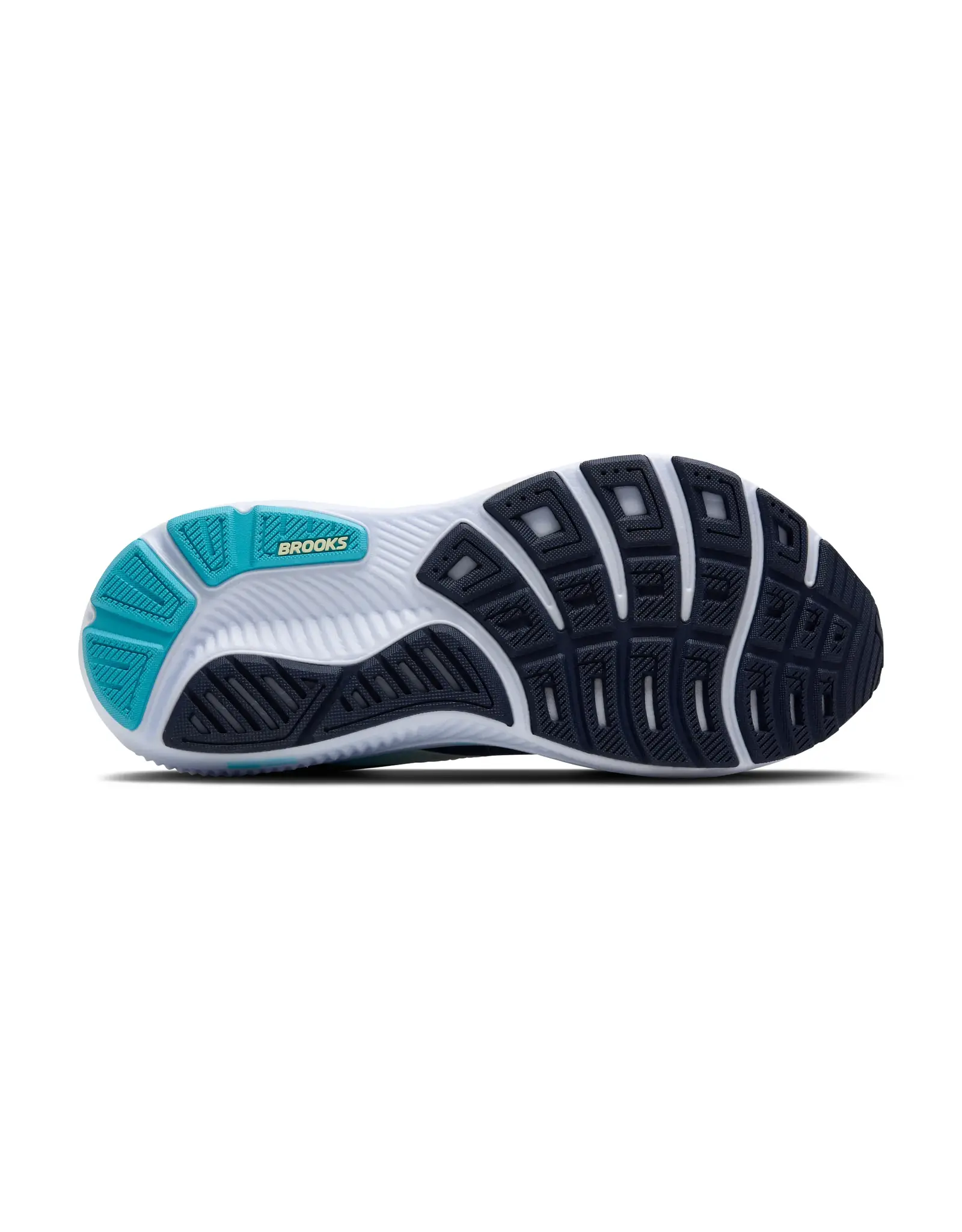 Brooks Ghost 17-Dames-Navy/Green/Turquoise