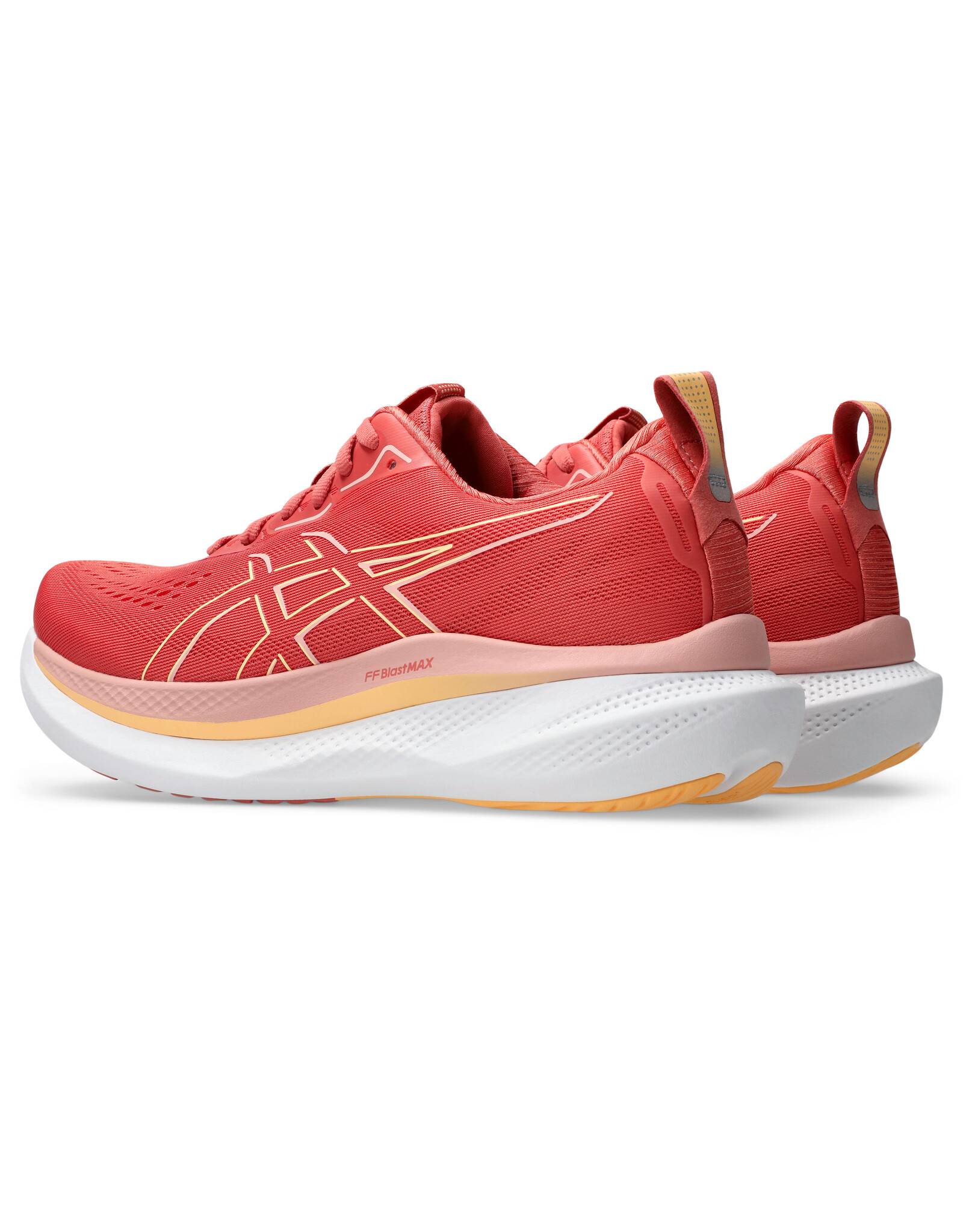 Asics GLIDERIDE MAX-Dames-DARK PINK CLAY/ORANGE GLOW