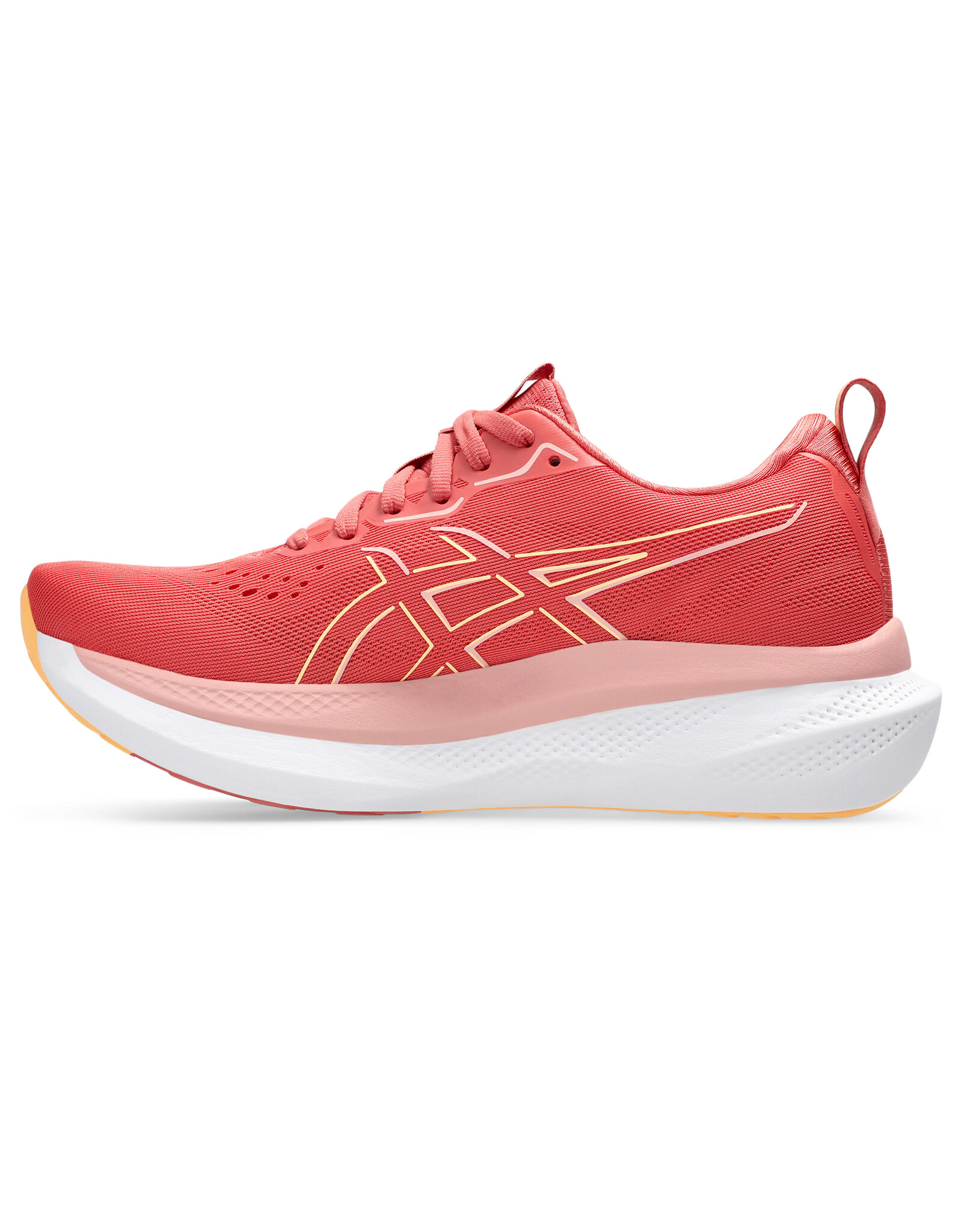 Asics GLIDERIDE MAX-Dames-DARK PINK CLAY/ORANGE GLOW