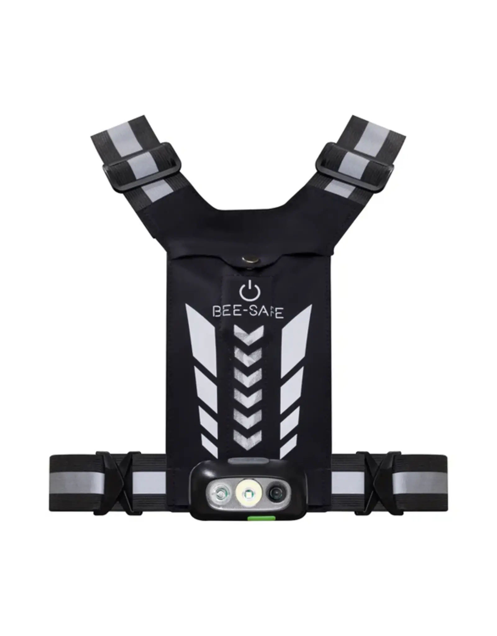 BEE-SAFE Bee Safe | Led Harness - USB Phone pocket Glow - Silver