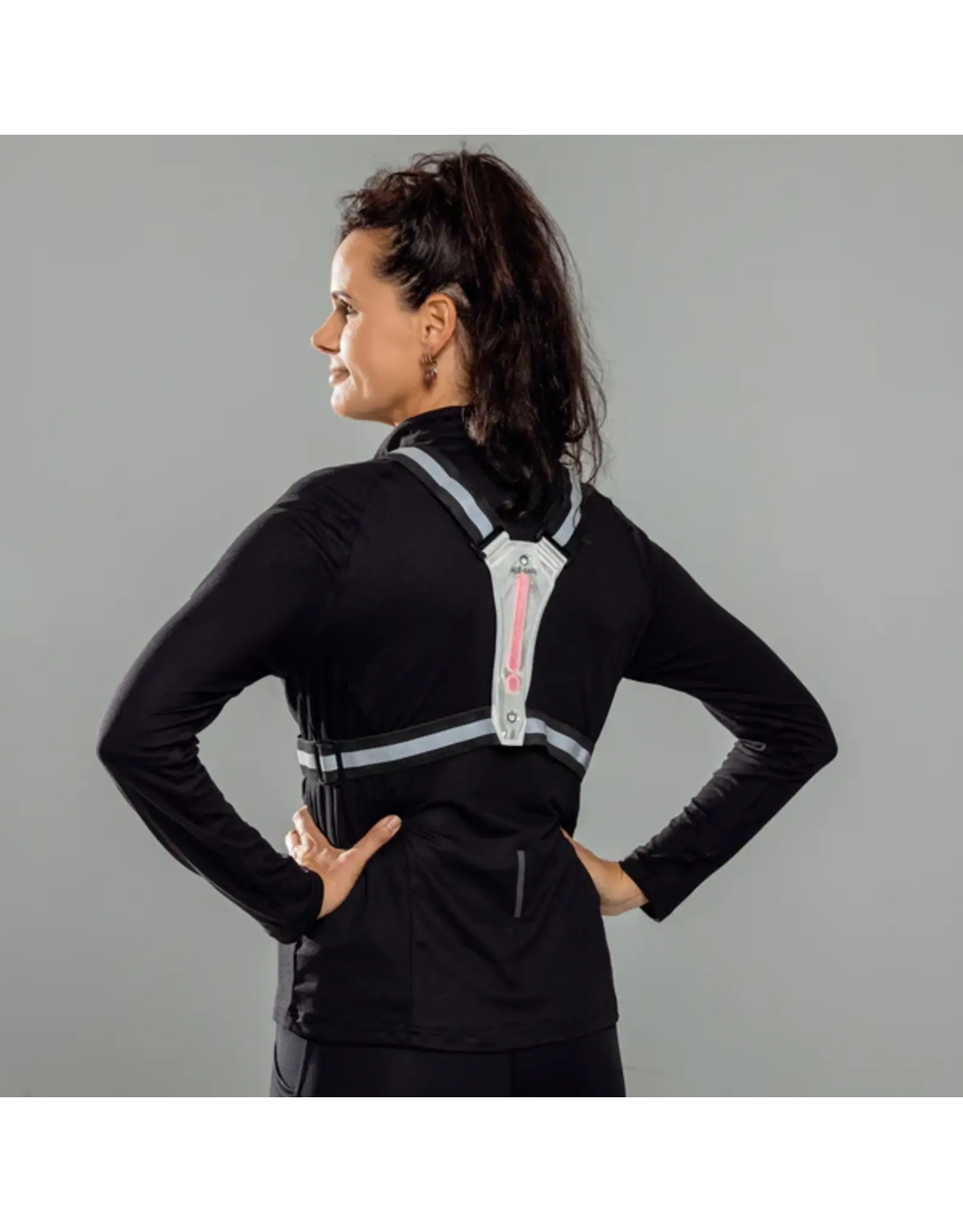 BEE-SAFE Bee Safe | Led Harness - USB Phone pocket Glow - Silver