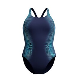 Speedo ECO+ DIG PLACEM MEDALIST NAV/BLU