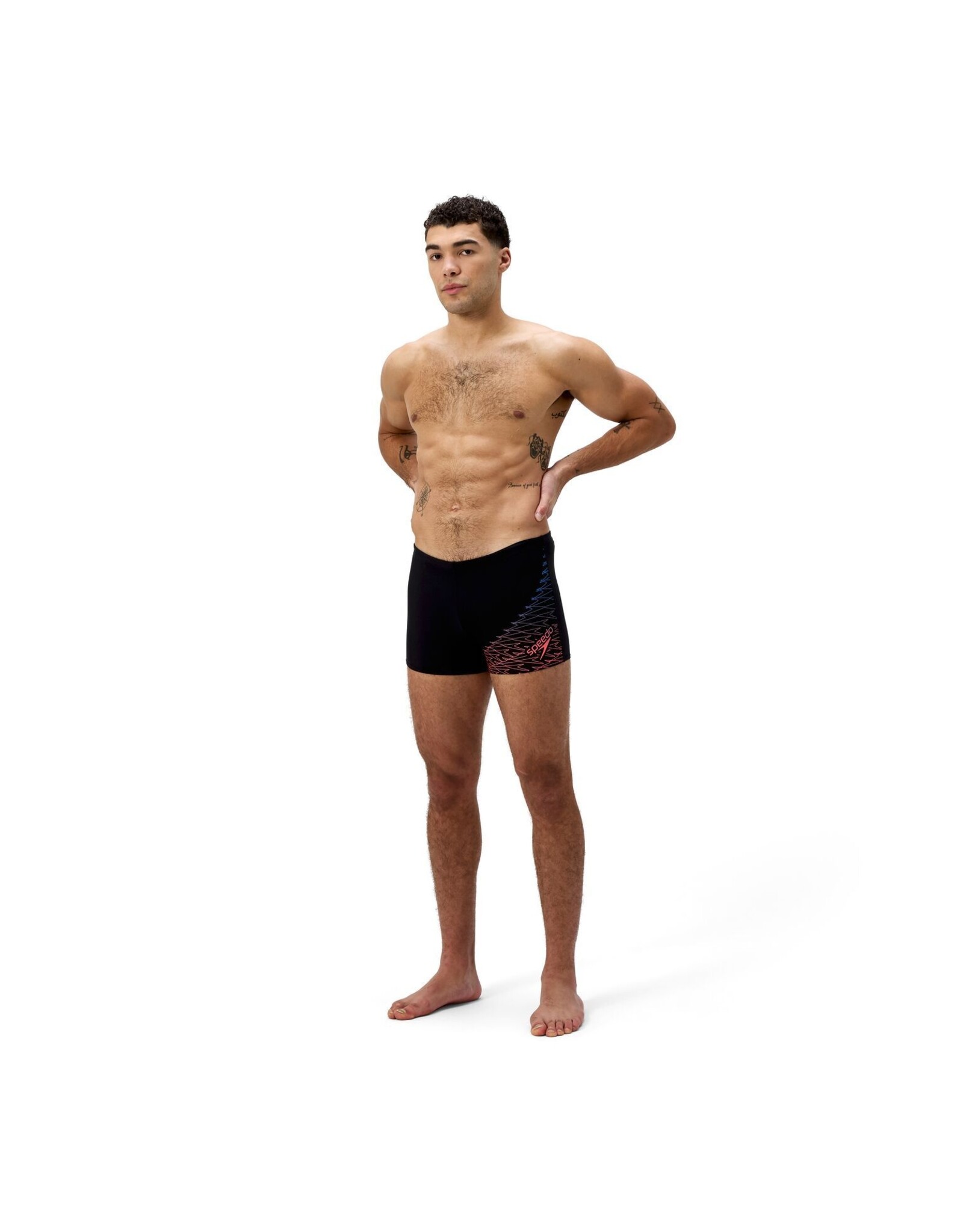 Speedo ECO MEDLEY LOGO AQSH BLA/ORA