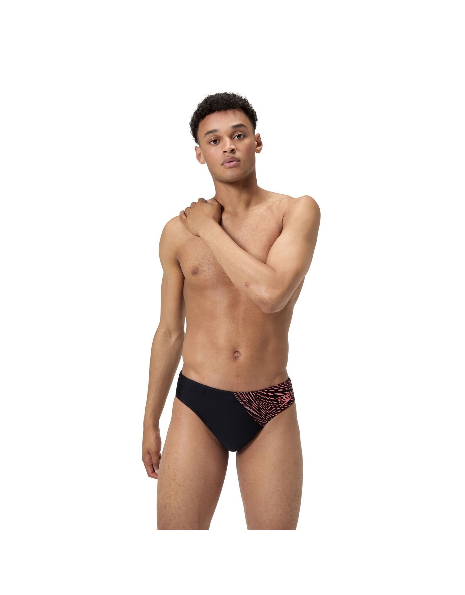 Speedo ECO MEDLEY LOGO 7C BRIEF BLA/ORA