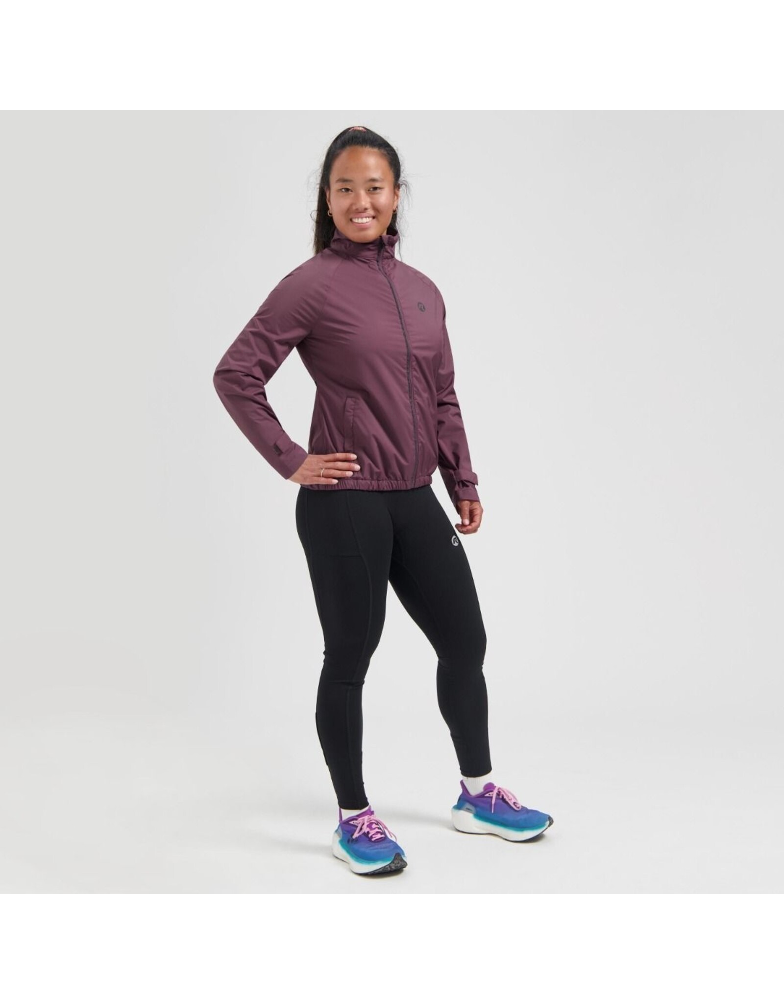 Rogelli Essential- jacket Womens-eggplant