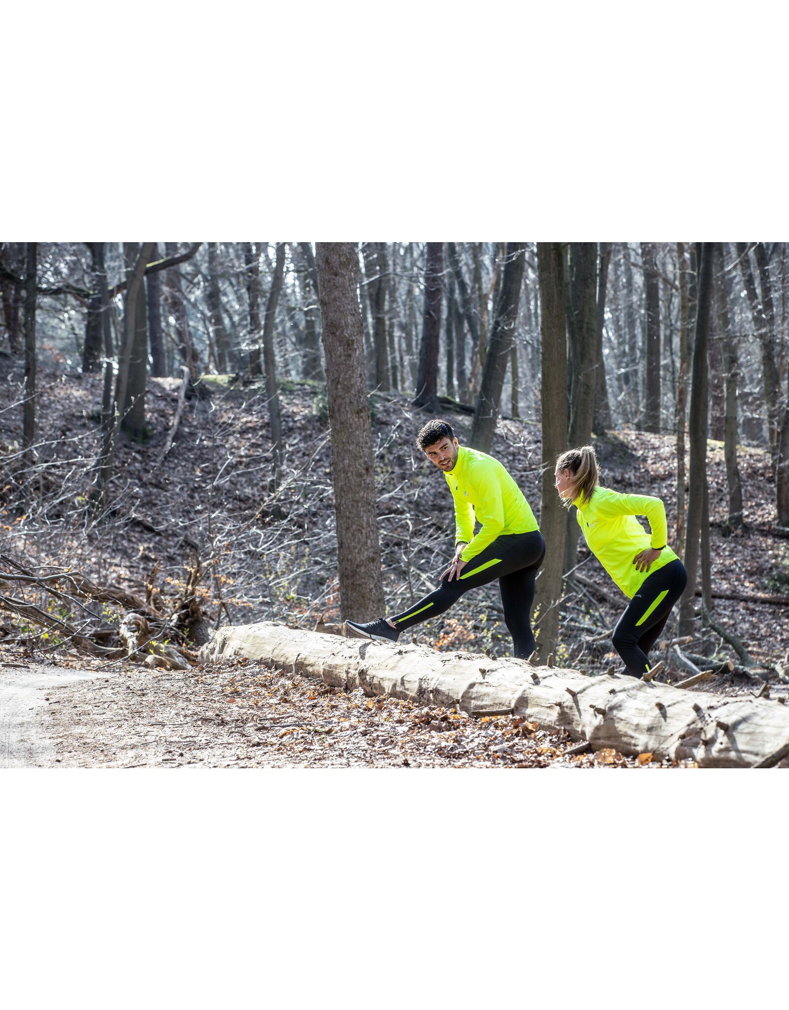 Rogelli Core- Winter Tight Long-black/fluor yellow