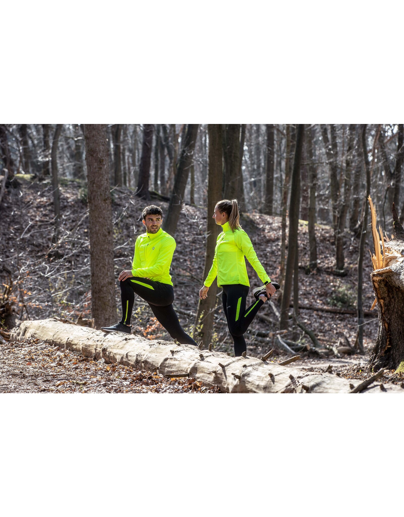 Rogelli Core- Winter Tight Long-black/fluor yellow