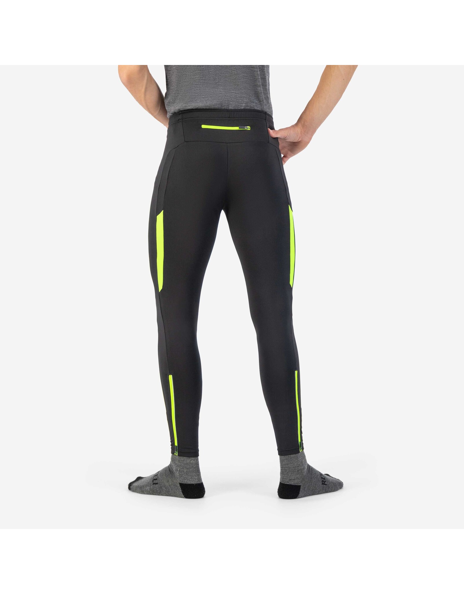 Rogelli Core- Winter Tight Long-black/fluor yellow