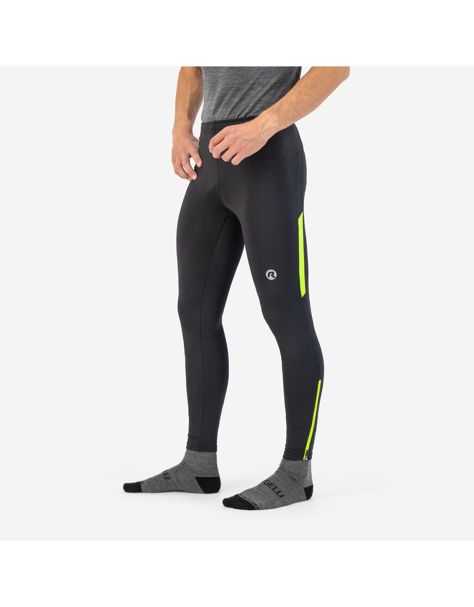 Rogelli Core- Winter Tight Long-black/fluor yellow