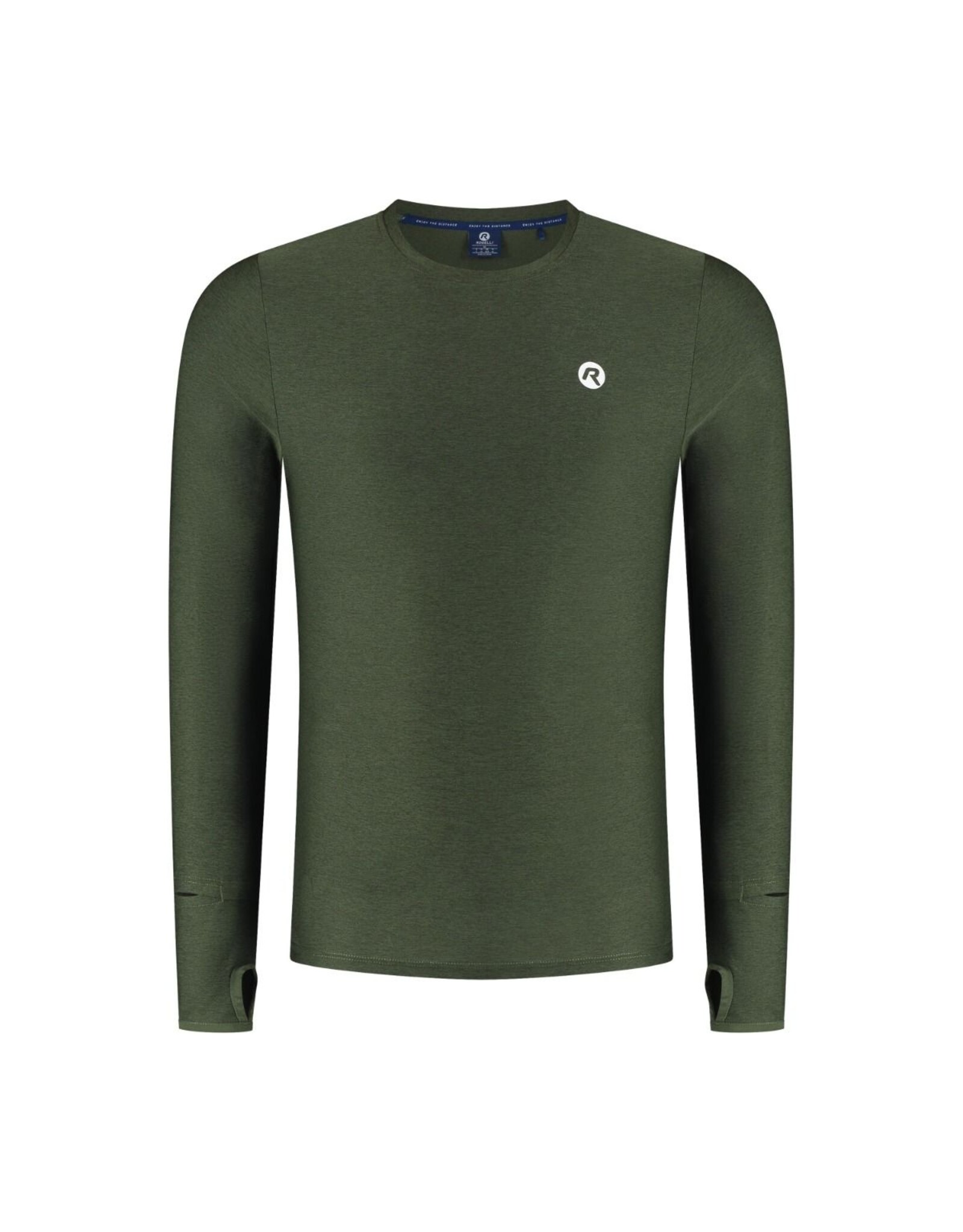 Rogelli Essential- t-shirt long sleeve-green