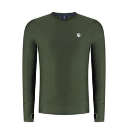 Rogelli Essential- t-shirt long sleeve-green