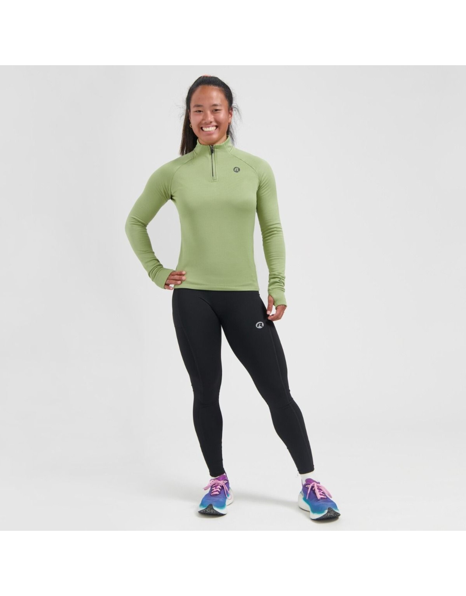 Rogelli Essential- top long sleeve-green