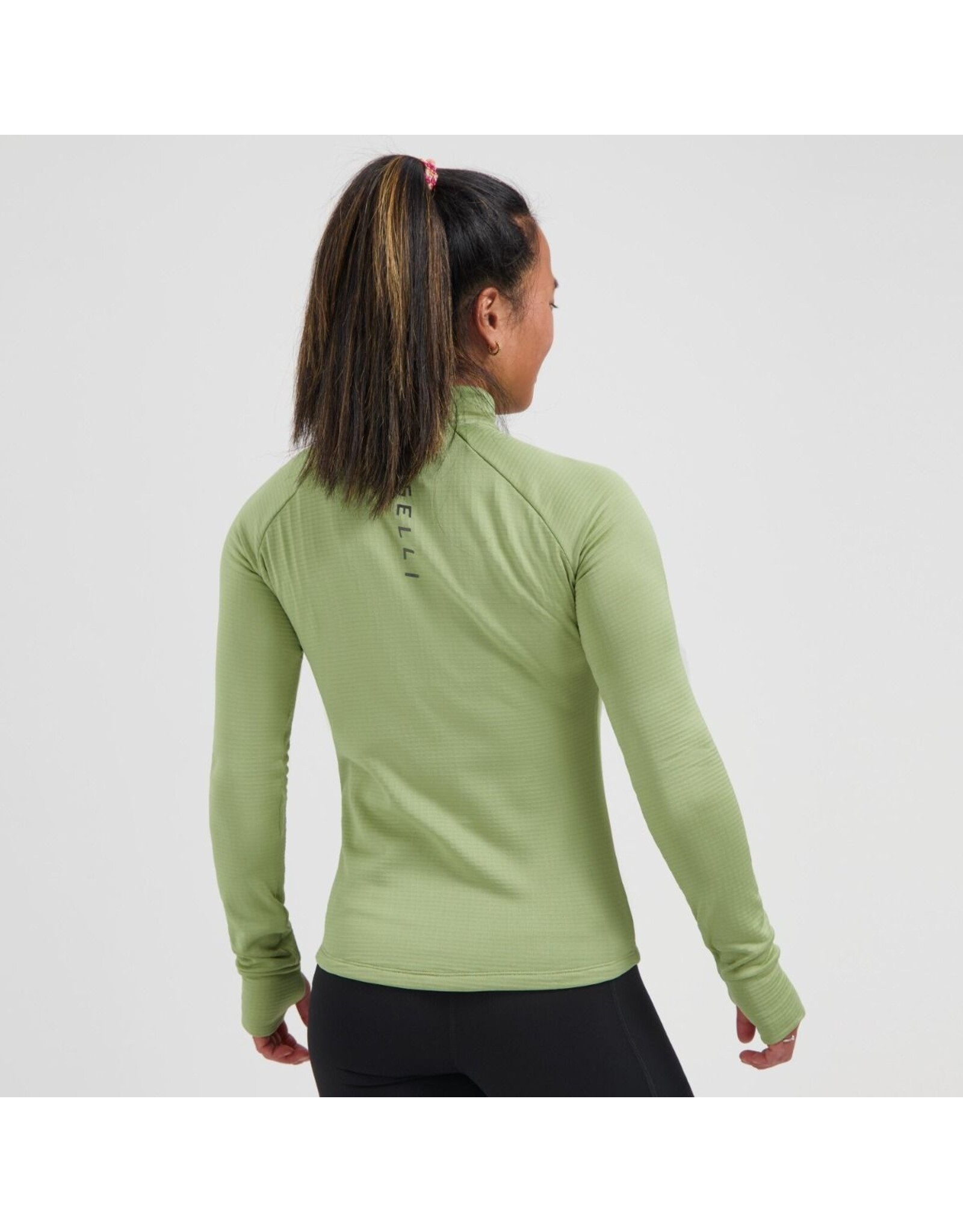 Rogelli Essential- top long sleeve-green