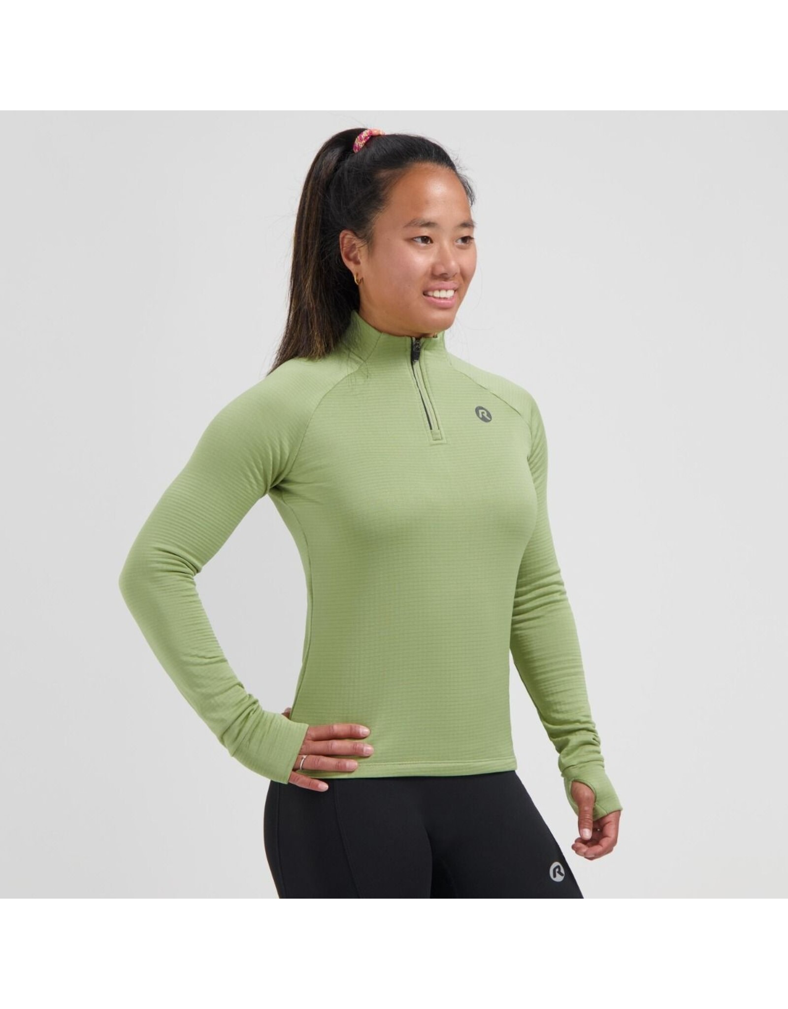 Rogelli Essential- top long sleeve-green