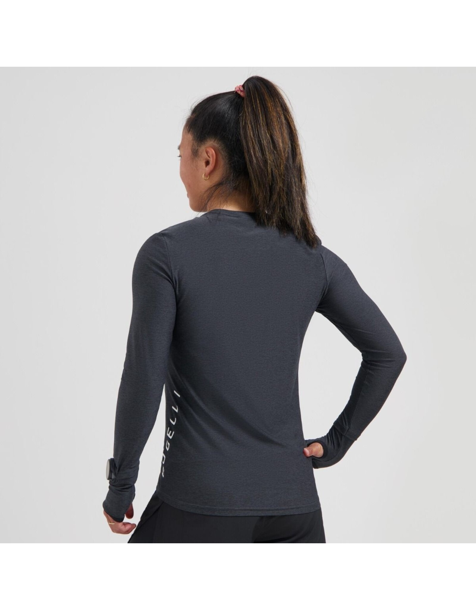 Rogelli Essential- tshirt long sleeve-black