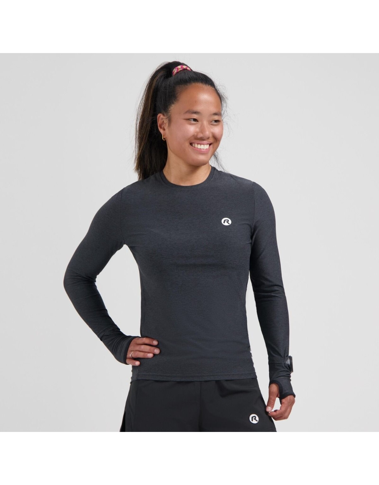 Rogelli Essential- tshirt long sleeve-black