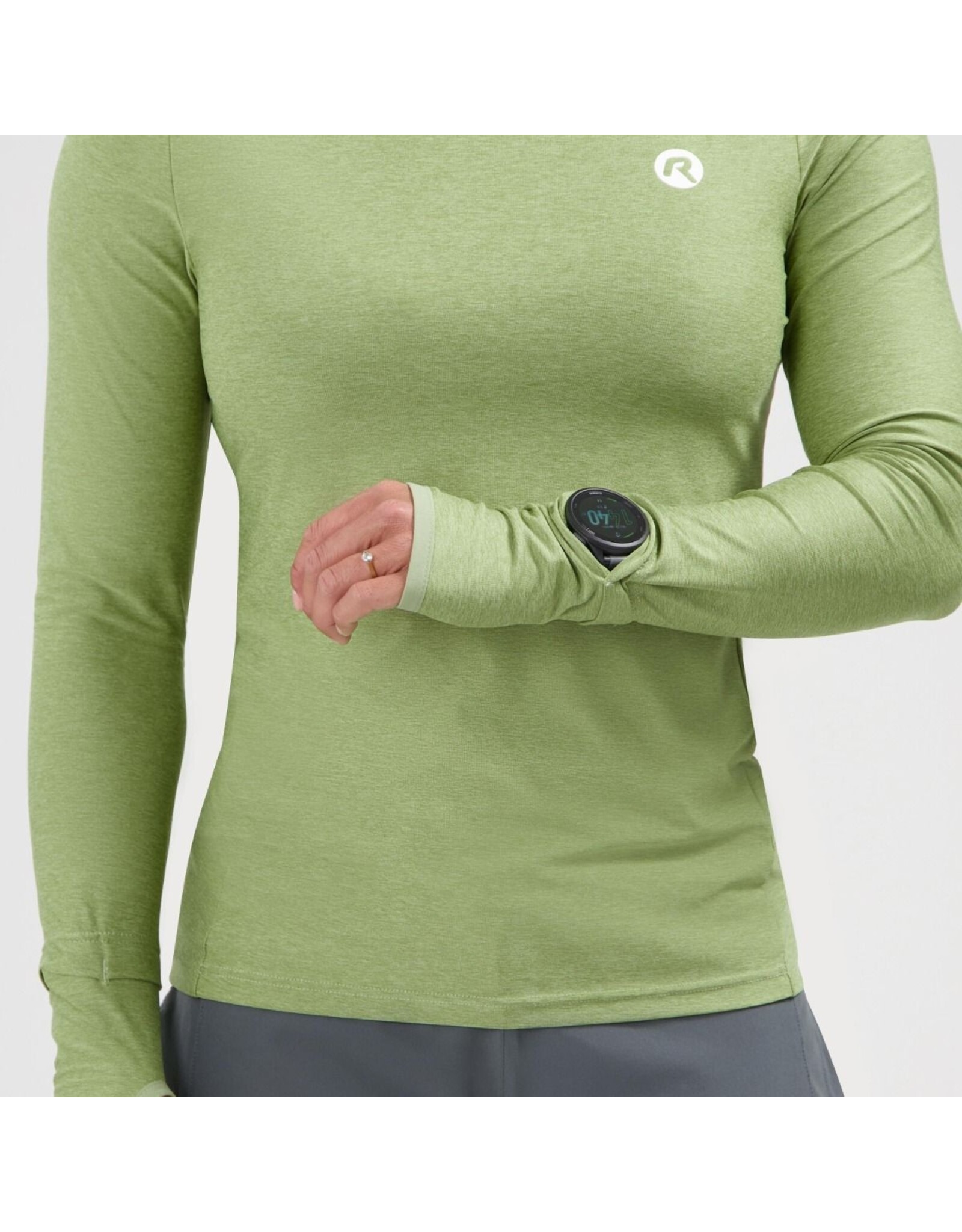 Rogelli Essential- tshirt long sleeve-green