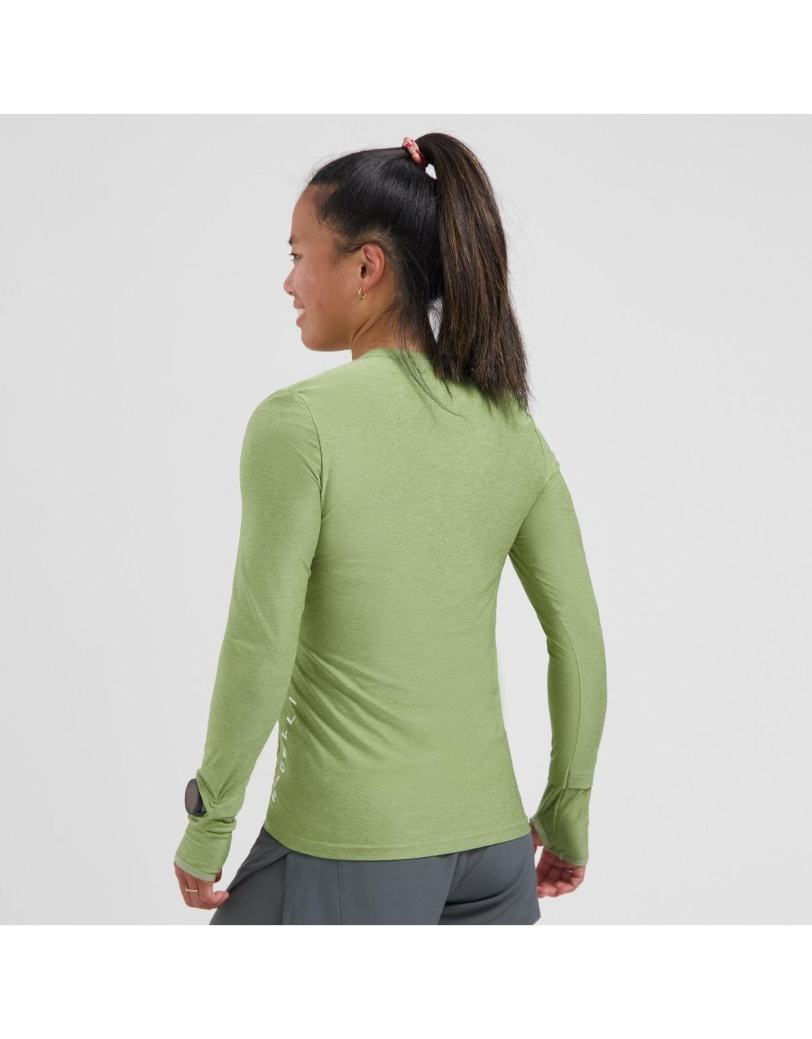Rogelli Essential- tshirt long sleeve-green