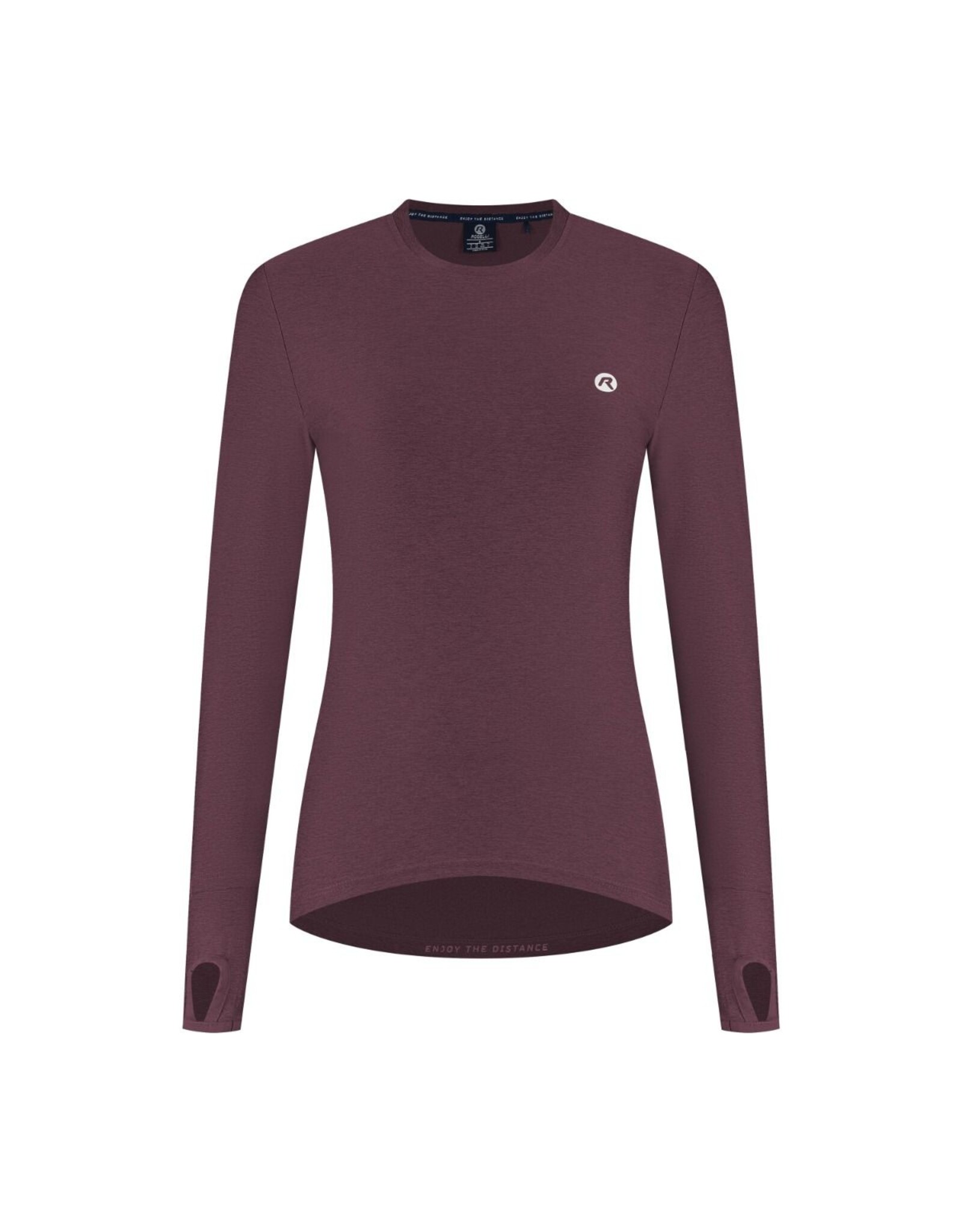 Rogelli Essential- tshirt long sleeve-eggplant