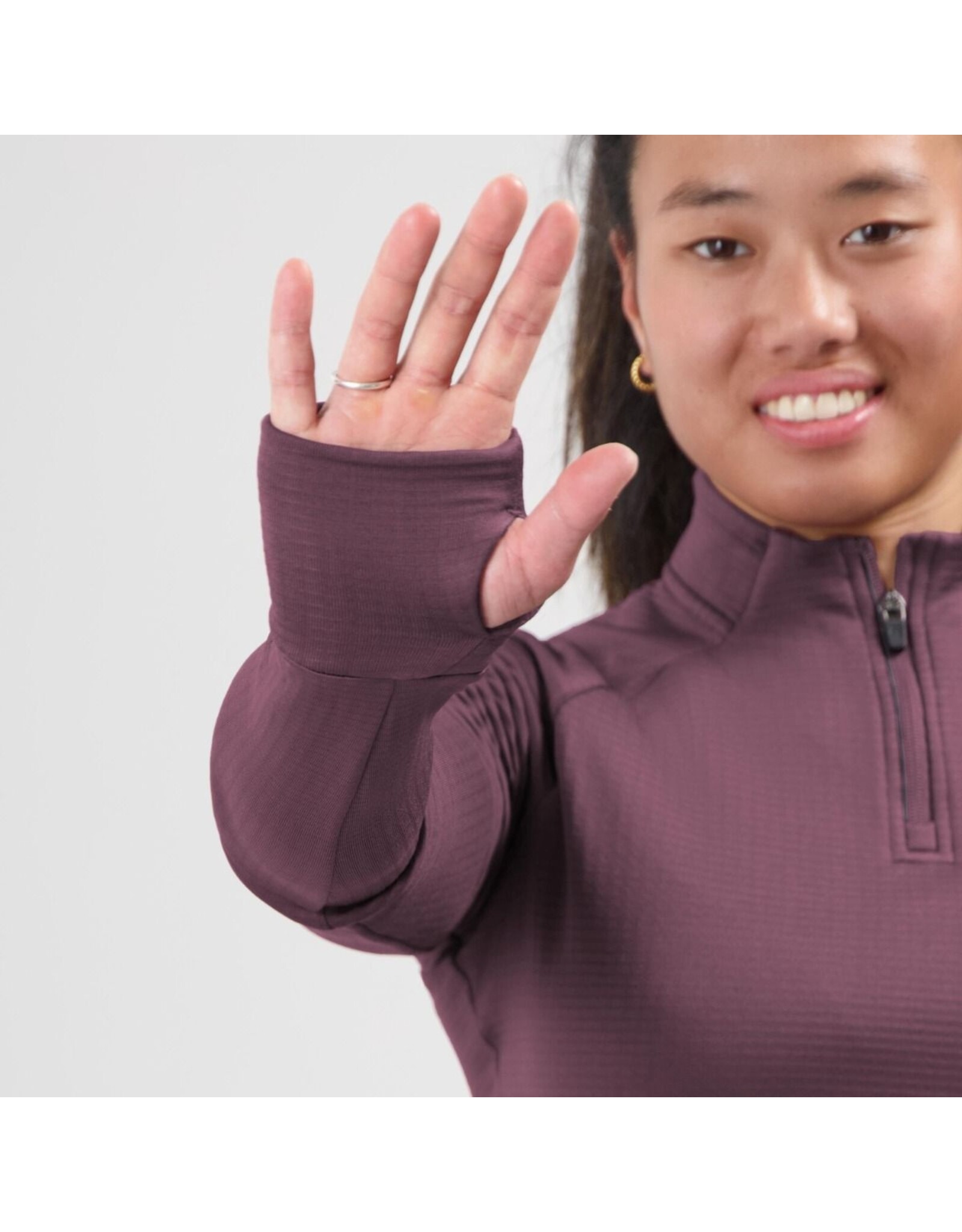 Rogelli Essential- top long sleeve-eggplant