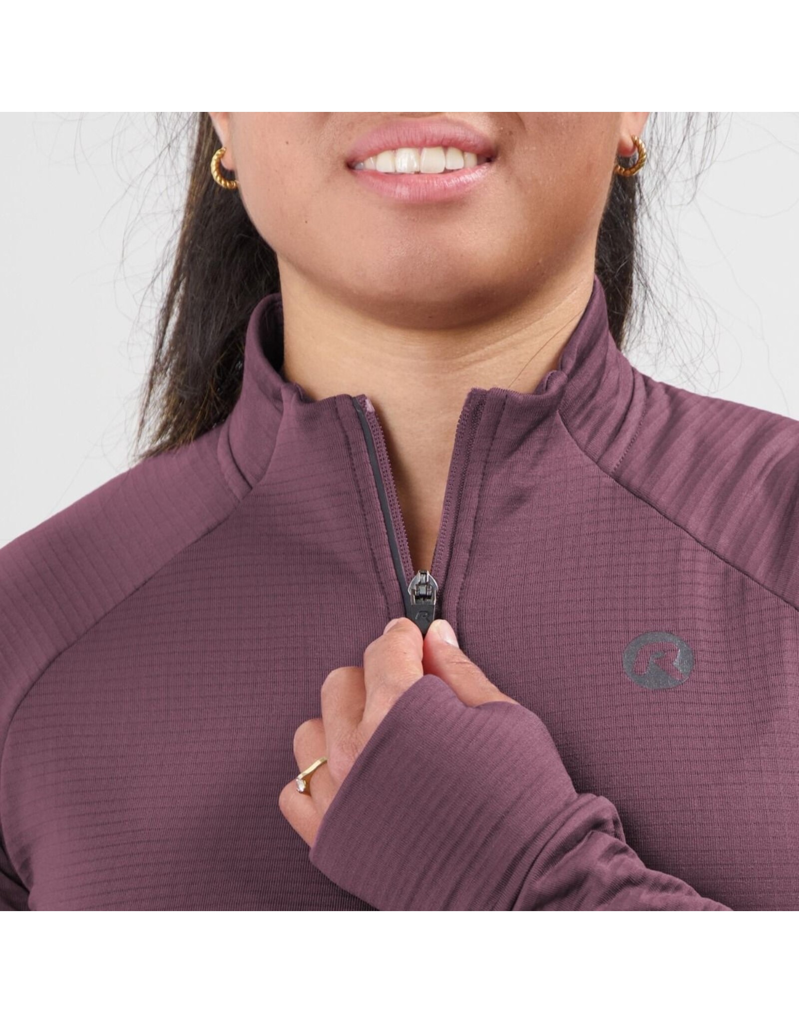 Rogelli Essential- top long sleeve-eggplant
