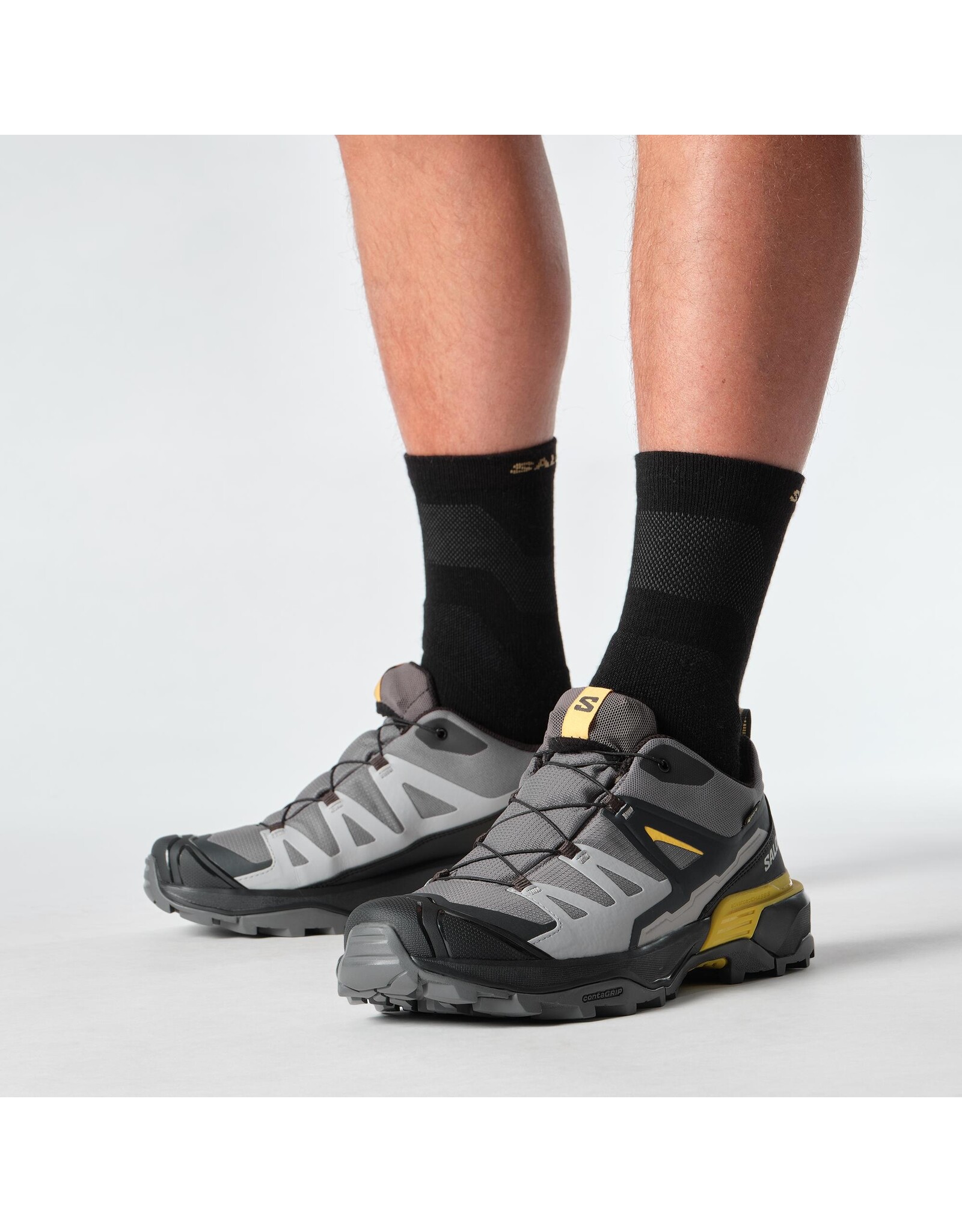 Salomon X ULTRA 360 GTX-Heren-Castlerock / Black / Spicy Mustard