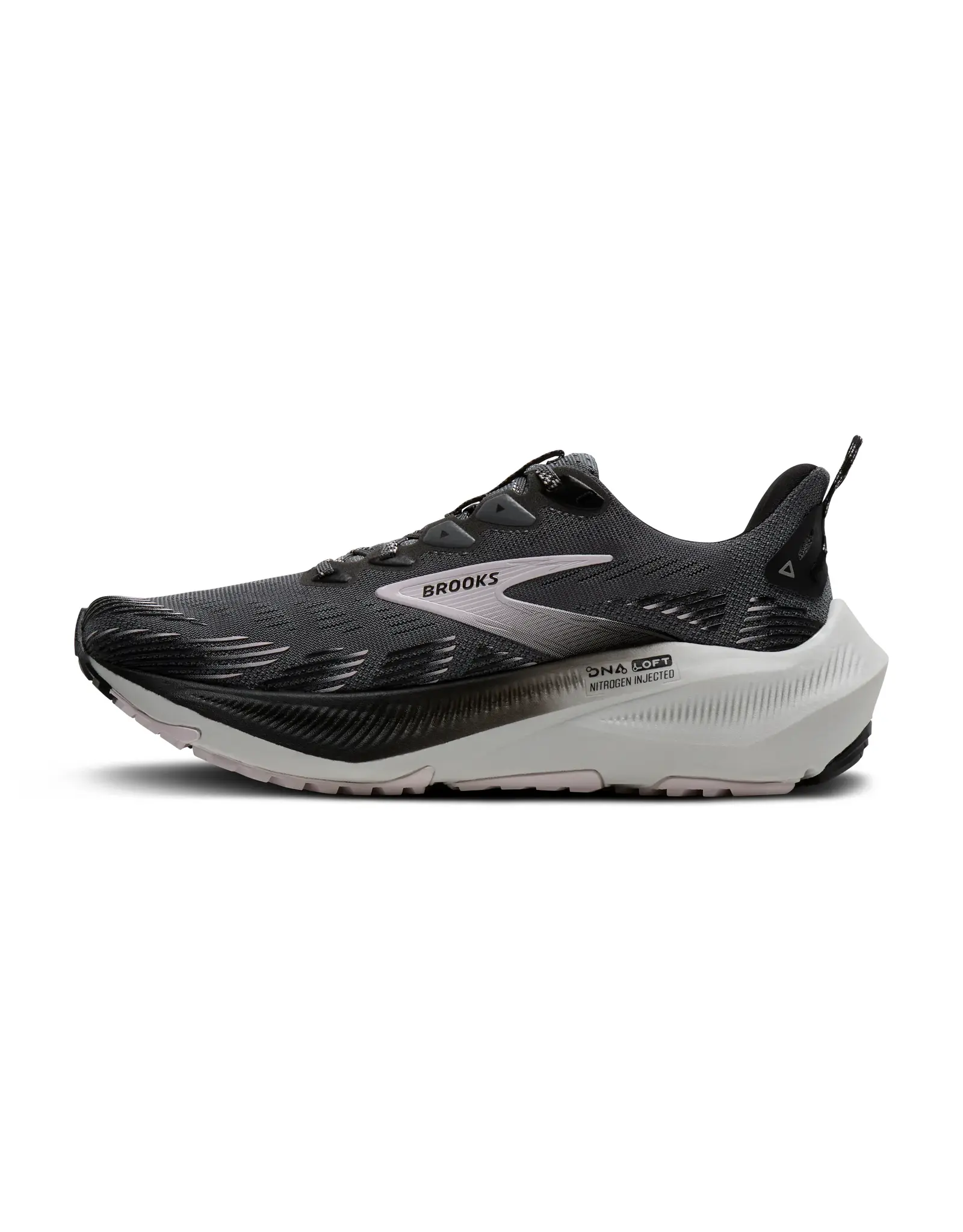 Brooks Ghost Trail-Dames-Poppy Seed/Black/Pink