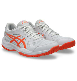 Asics UPCOURT 6-Dames-WHITE/VIVID CORAL