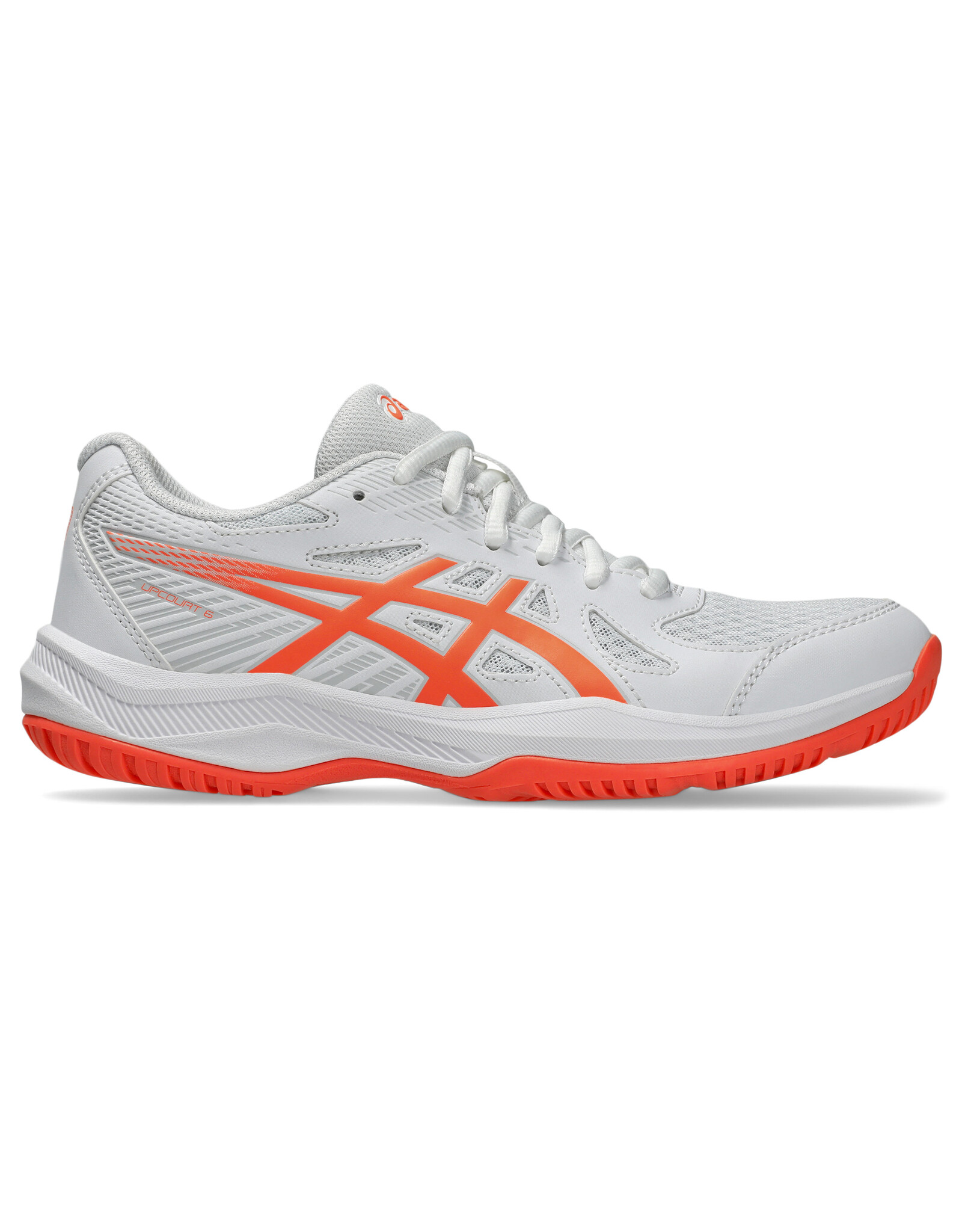 Asics UPCOURT 6-Dames-WHITE/VIVID CORAL