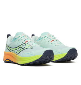 Saucony PEREGRINE 16-Dames-AQUA/CITRON