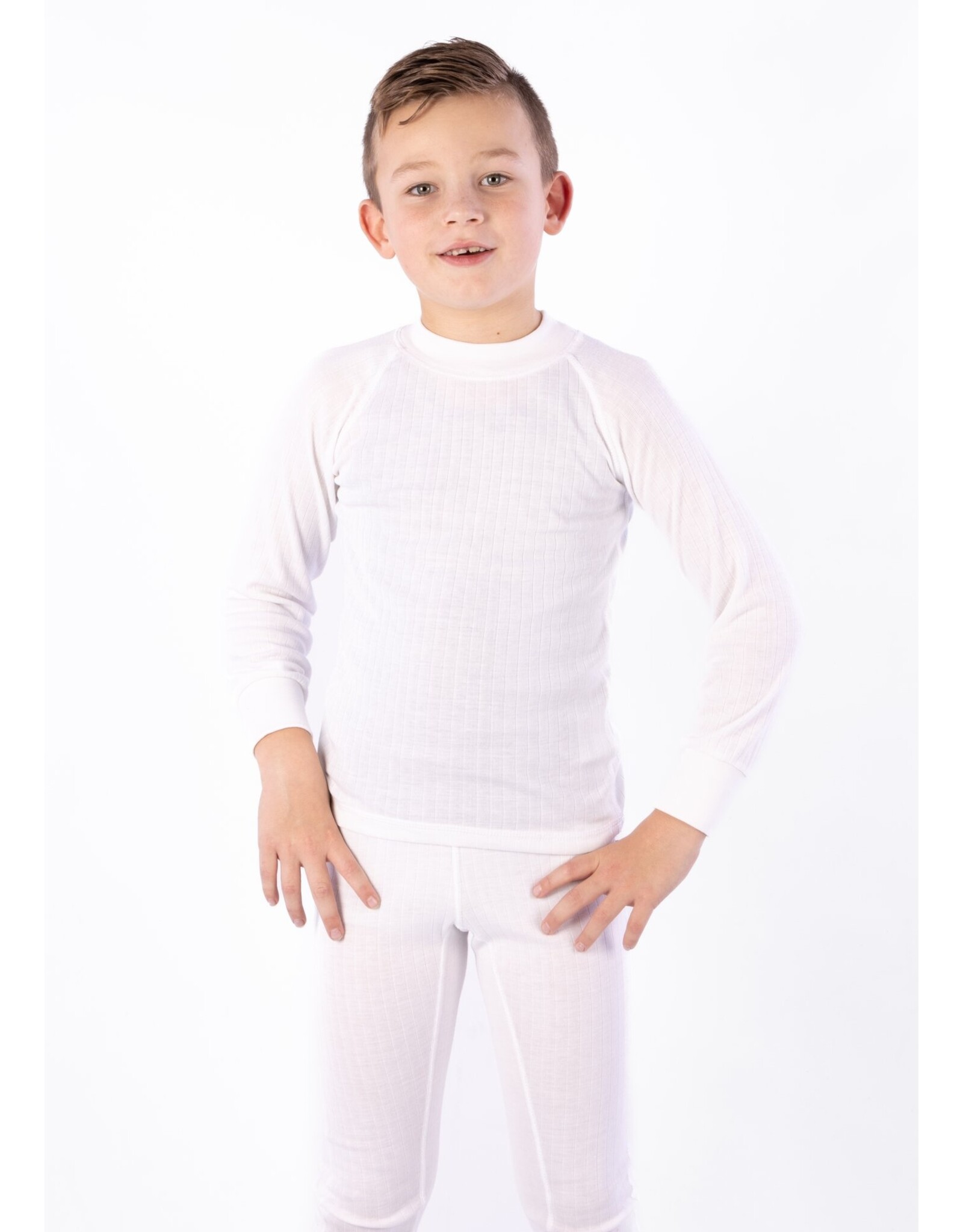 Avento Thermoshirt Lange Mouw • Junior • Wit (WIT)