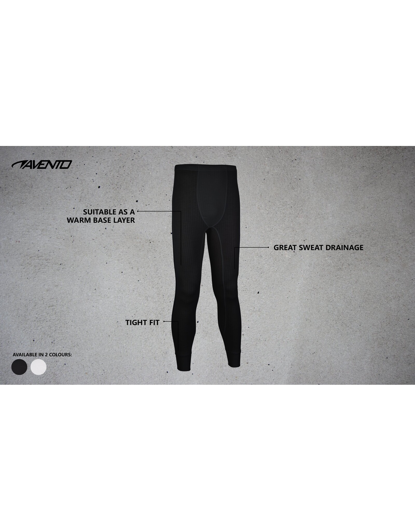 Avento Thermobroek • Heren • Zwart (ZWA)