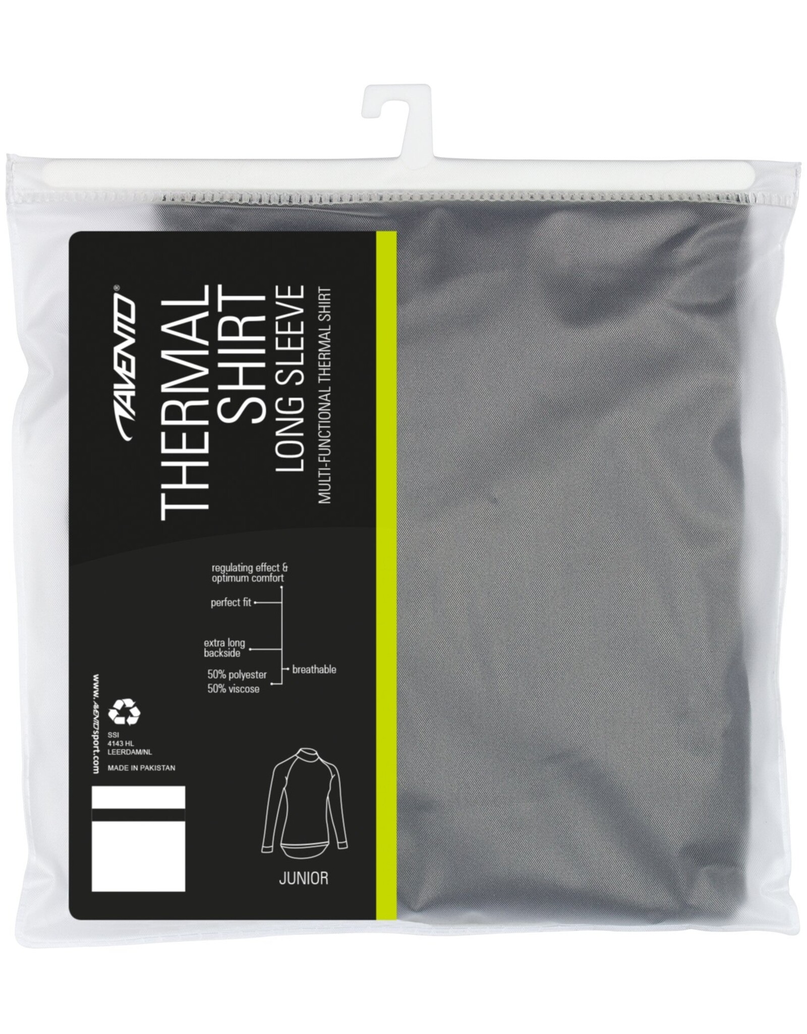 Avento Thermoshirt Lange Mouw • Junior • Zwart (ZWA)